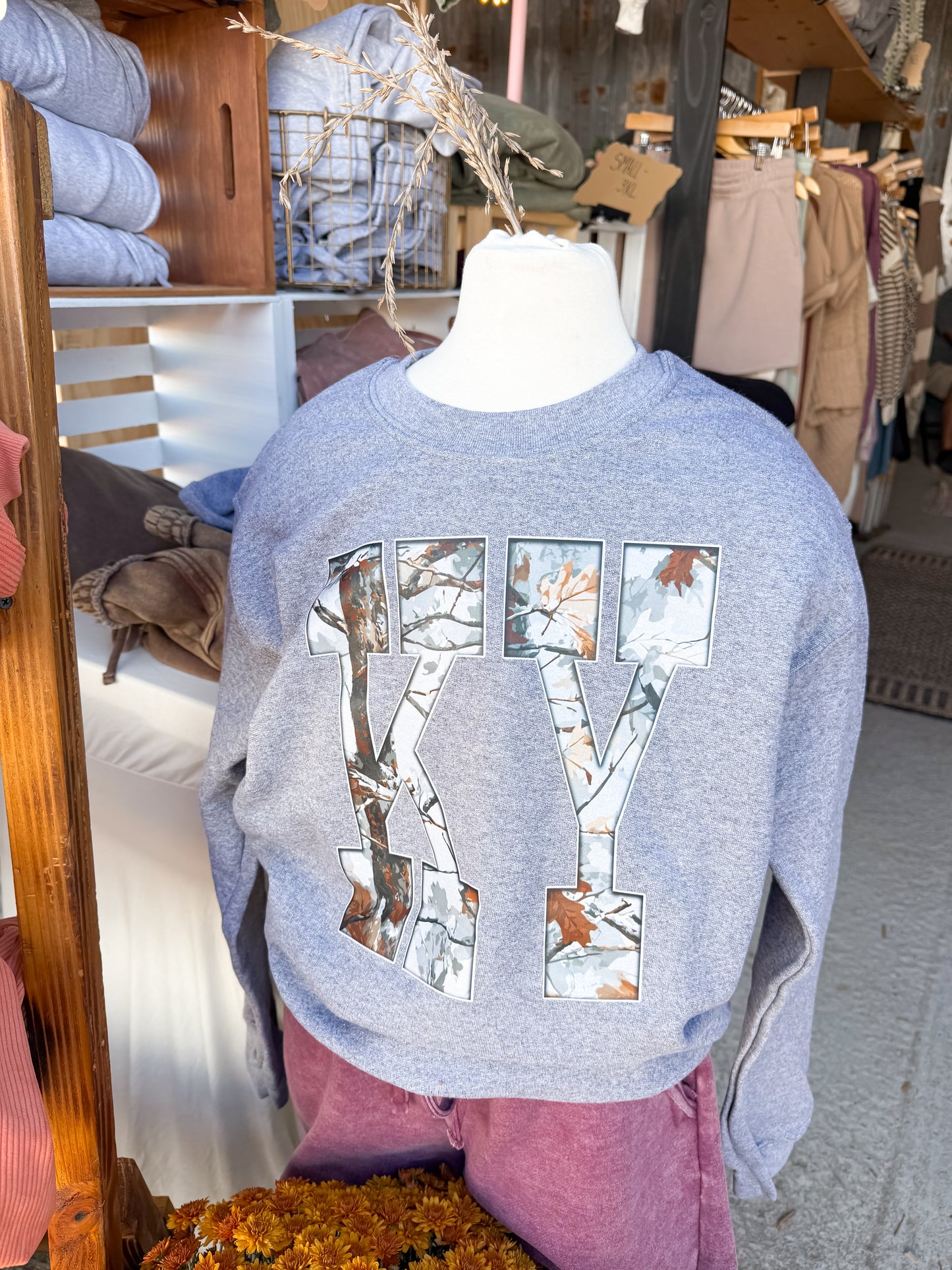 Camo Crewneck
