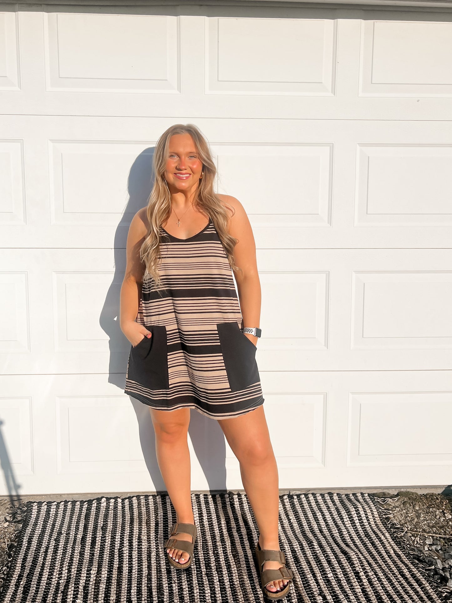 Striped Romper Dress