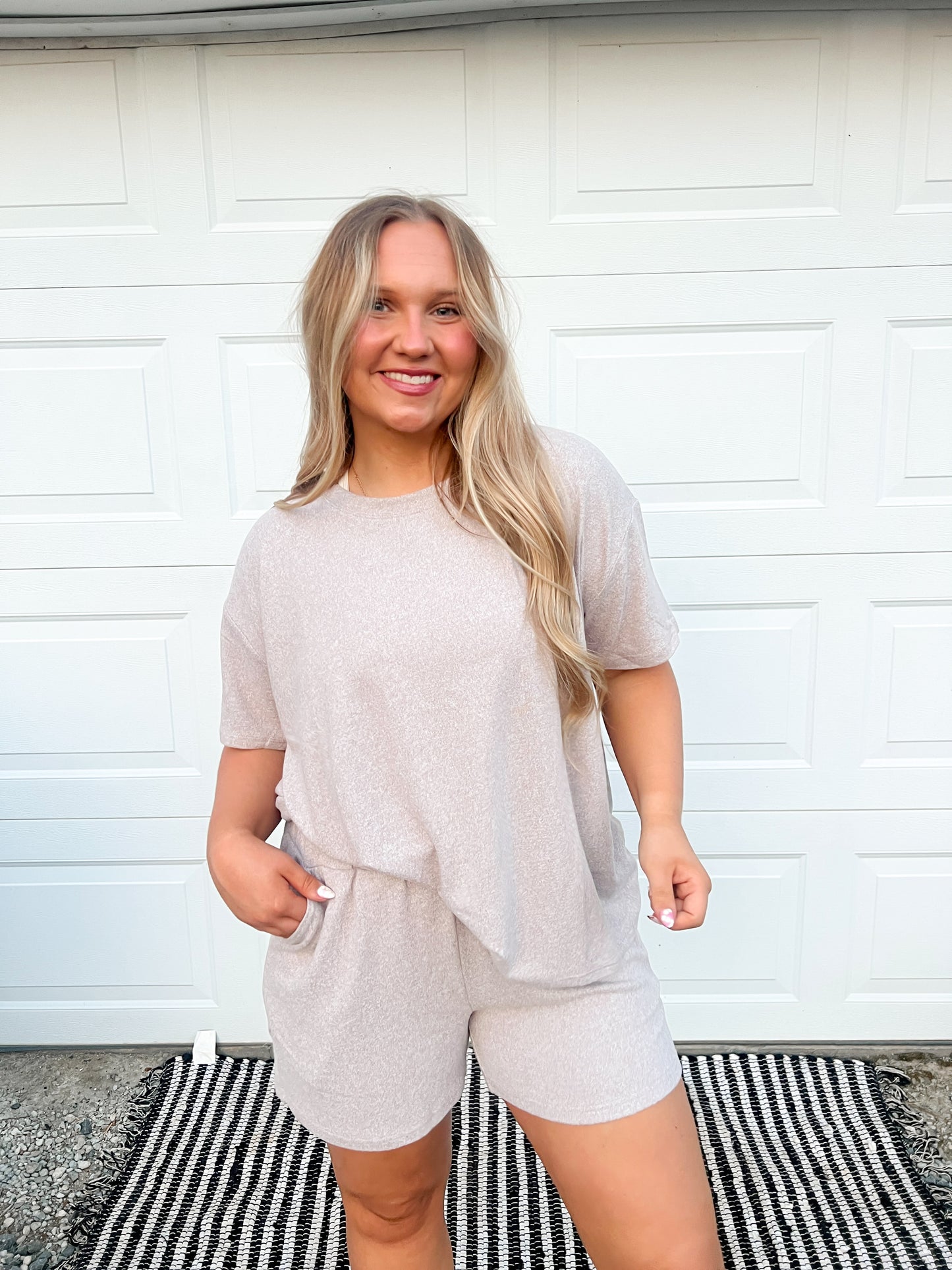 short sleeve tee & short set
