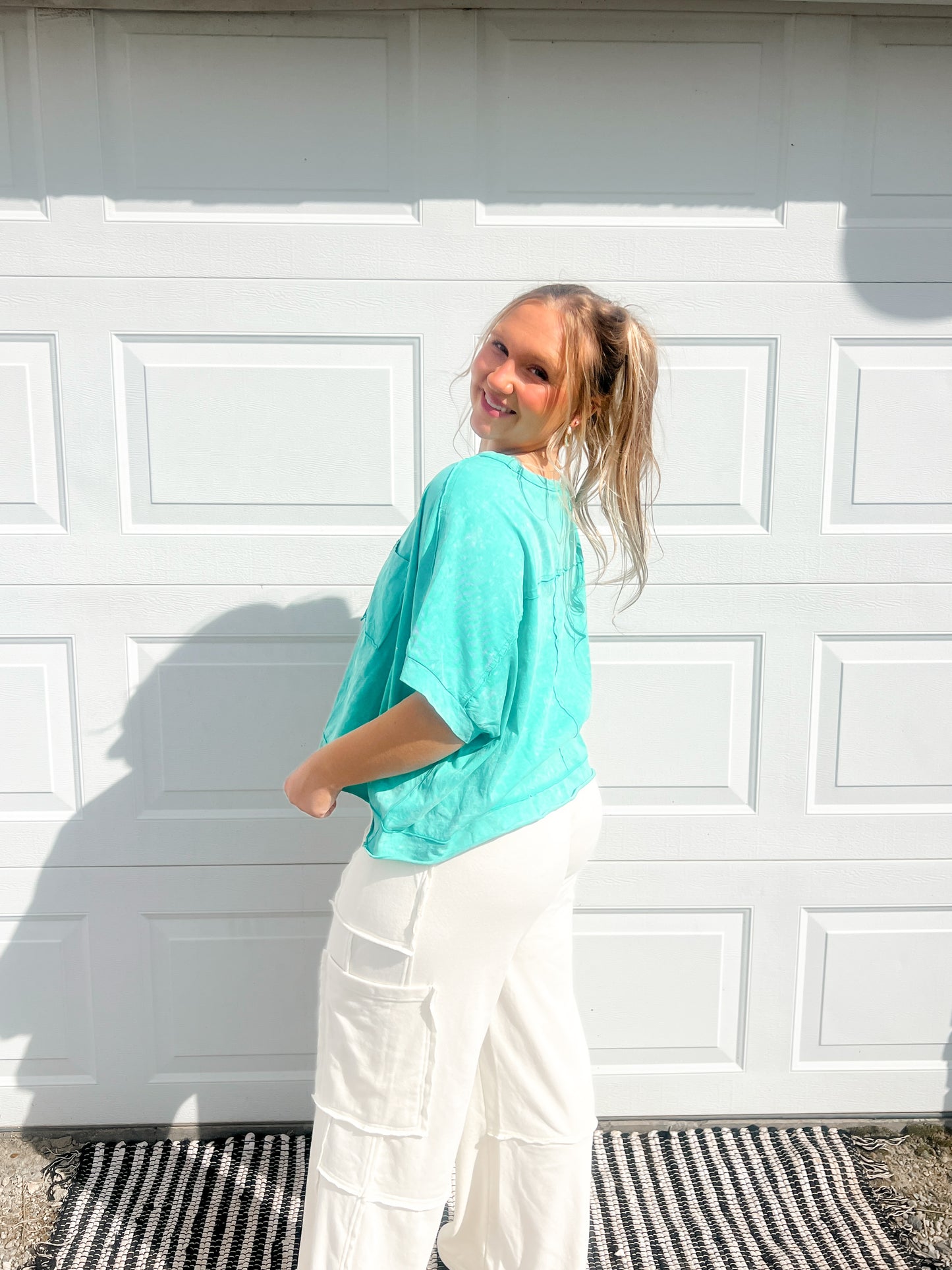 Washed Pocket Comfy Top