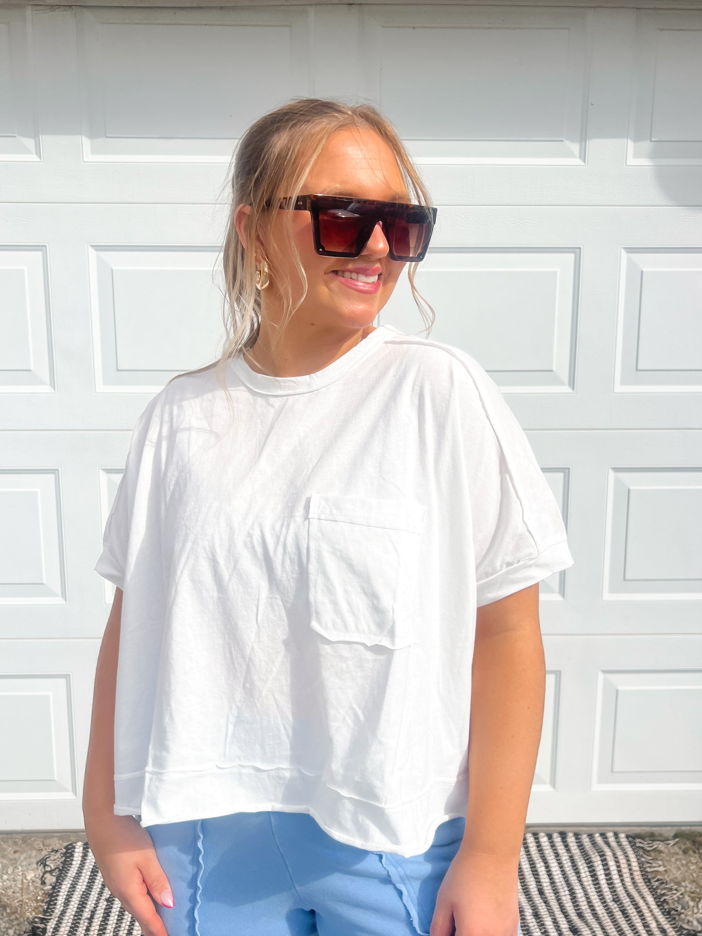 Washed Pocket Comfy Top
