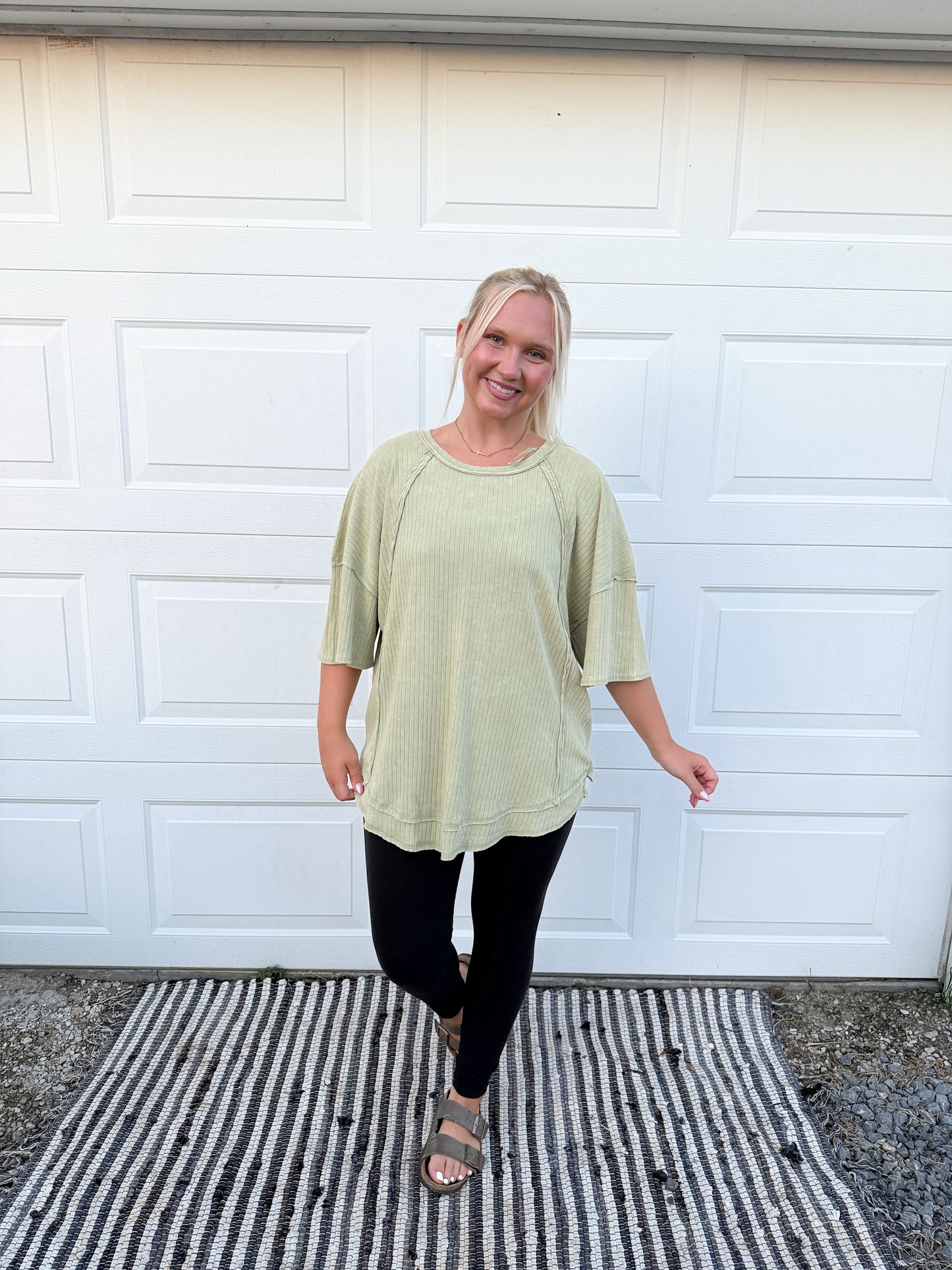 Washed Detailed Top