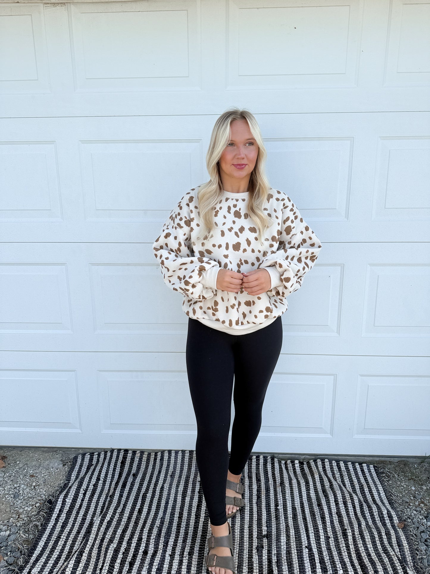59. Animal Print Crewneck