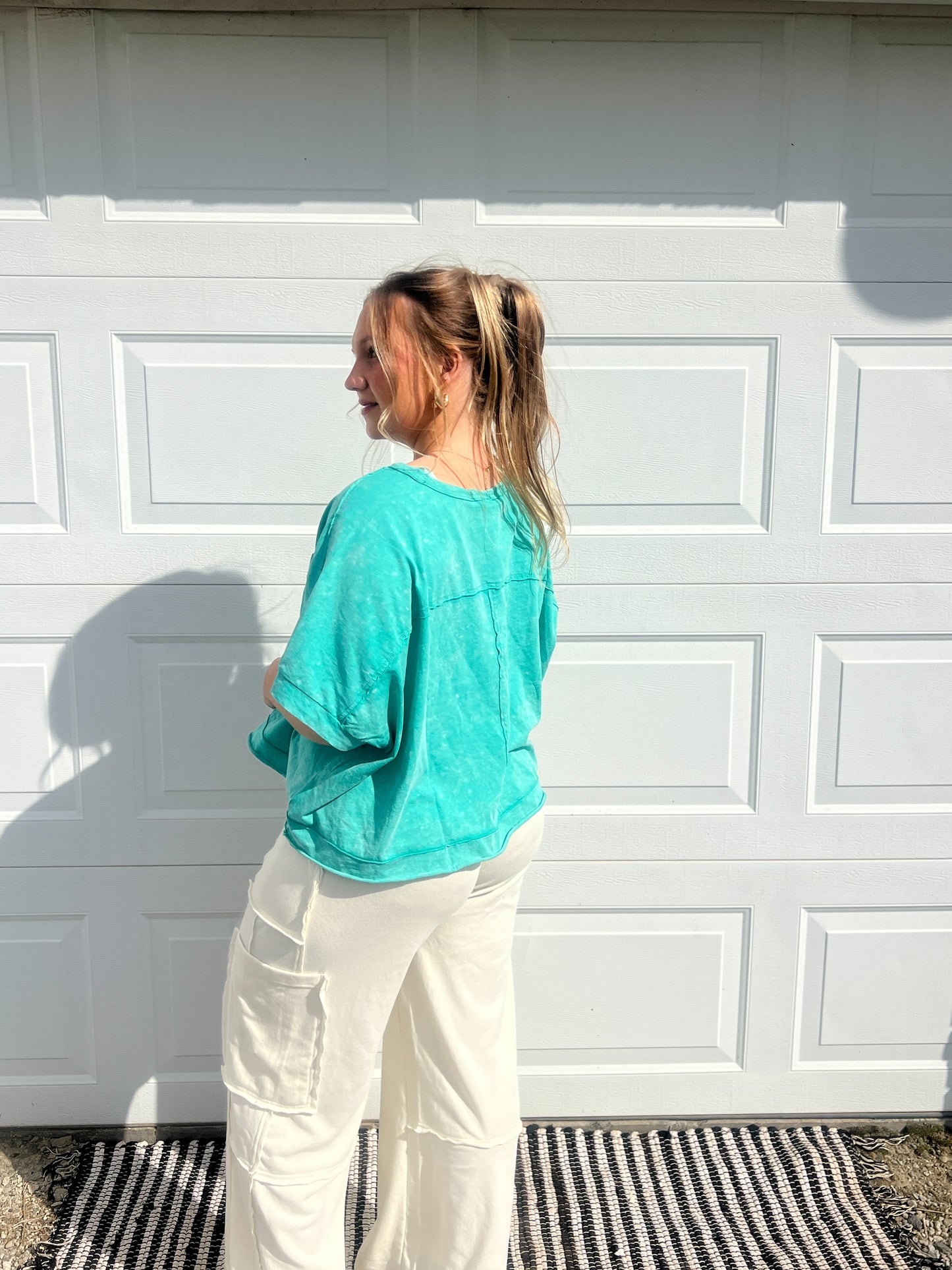 Washed Pocket Comfy Top