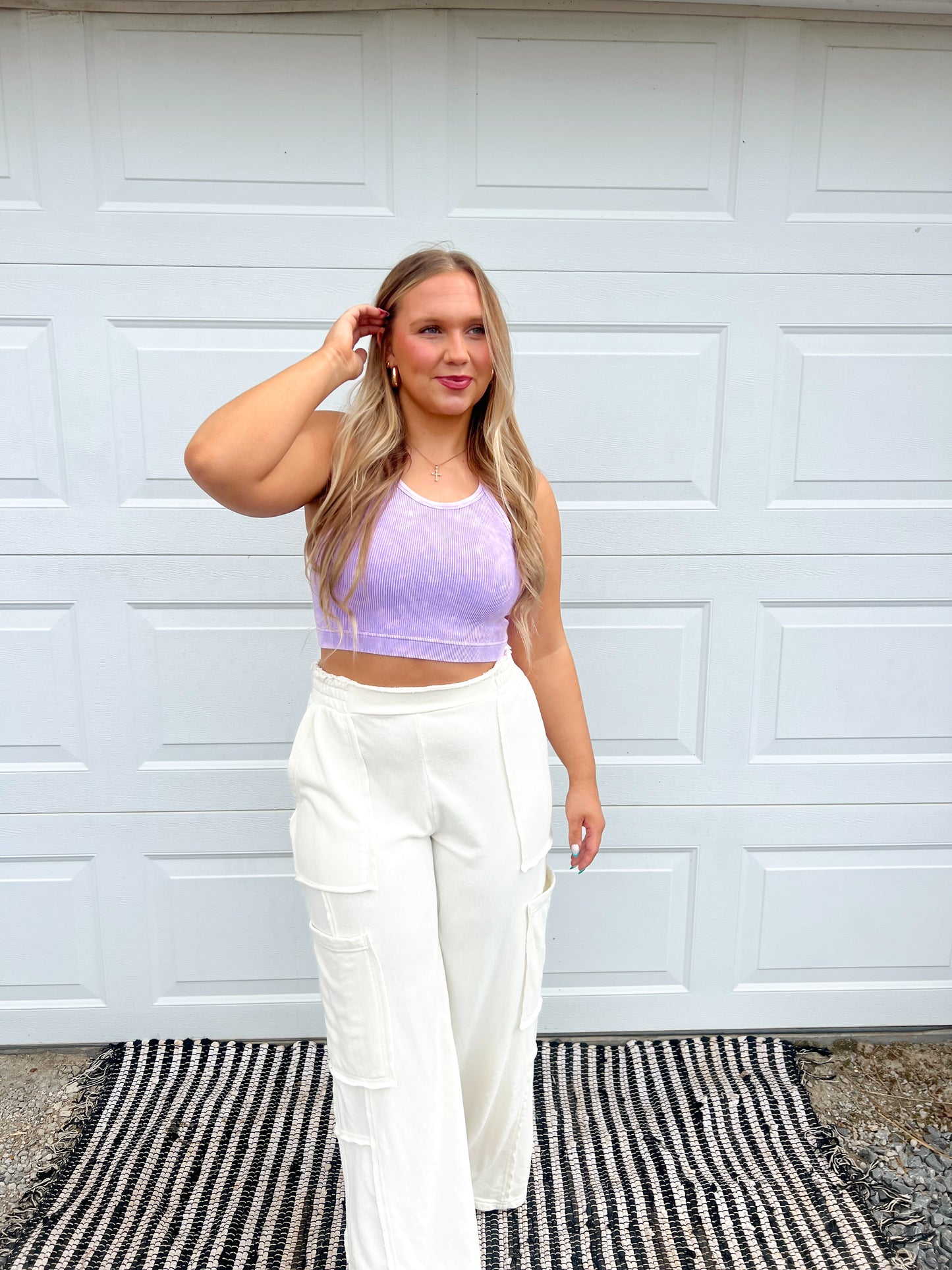 Washed Ribbed Cami Top