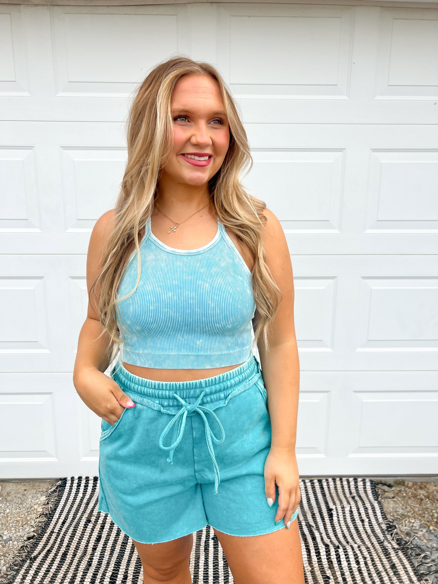 Washed Ribbed Cami Top