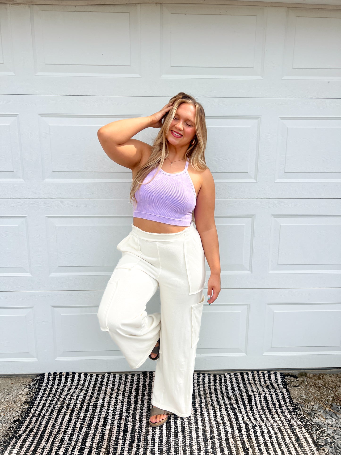 Washed Ribbed Cami Top