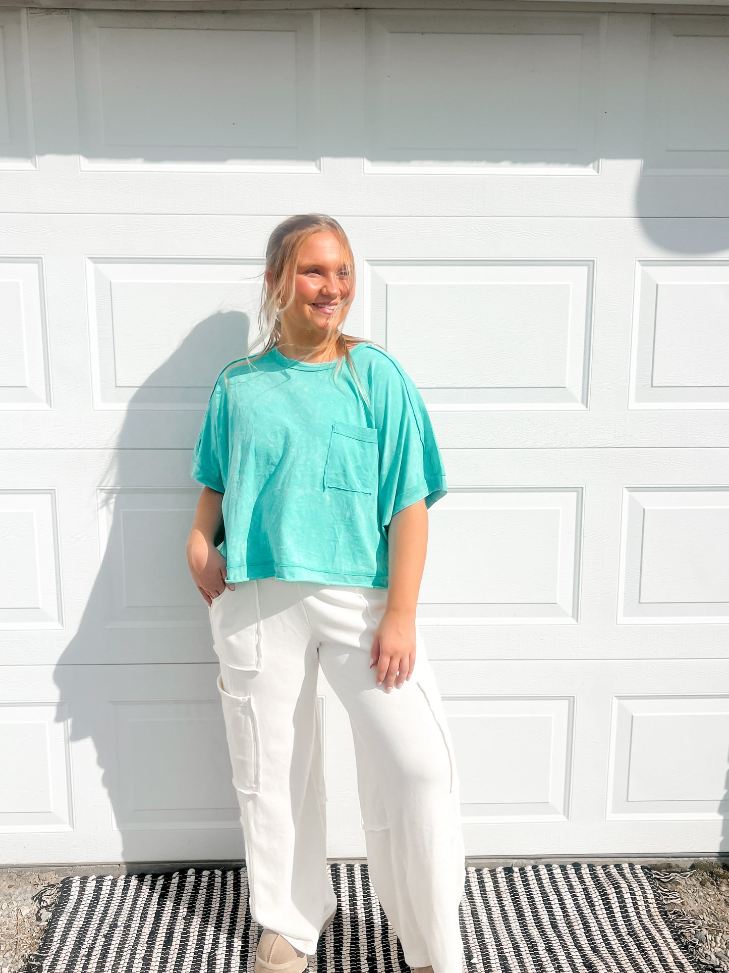 Washed Pocket Comfy Top