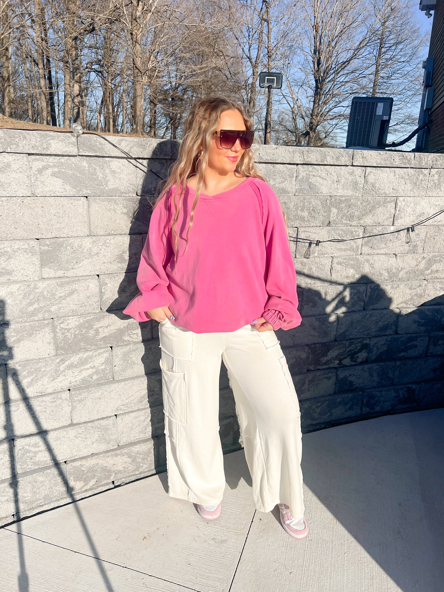 Open Back Sweatshirt