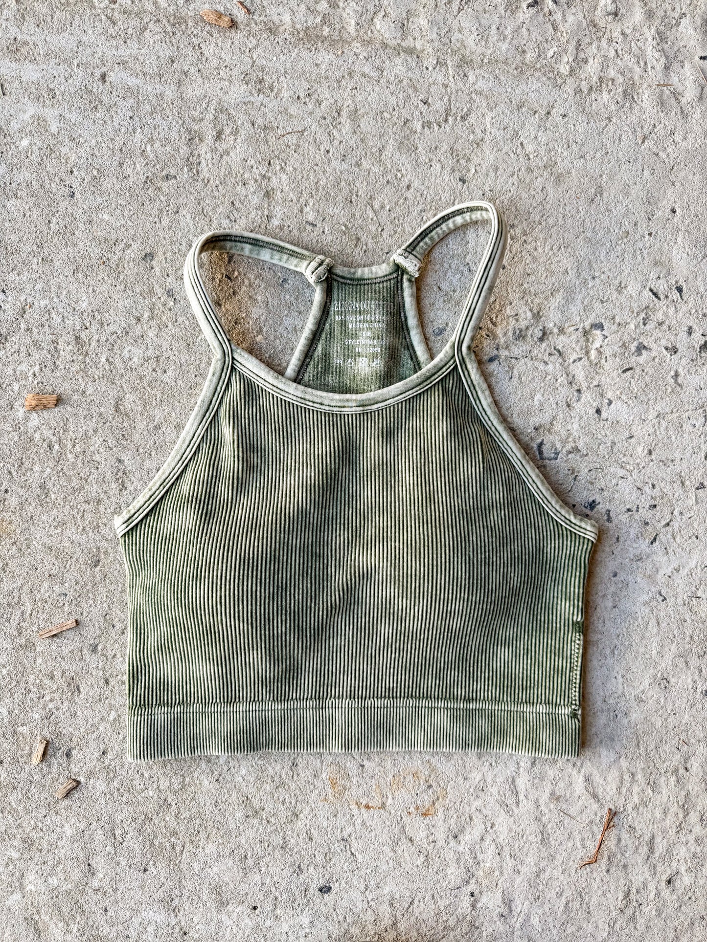 Washed Ribbed Cami Top