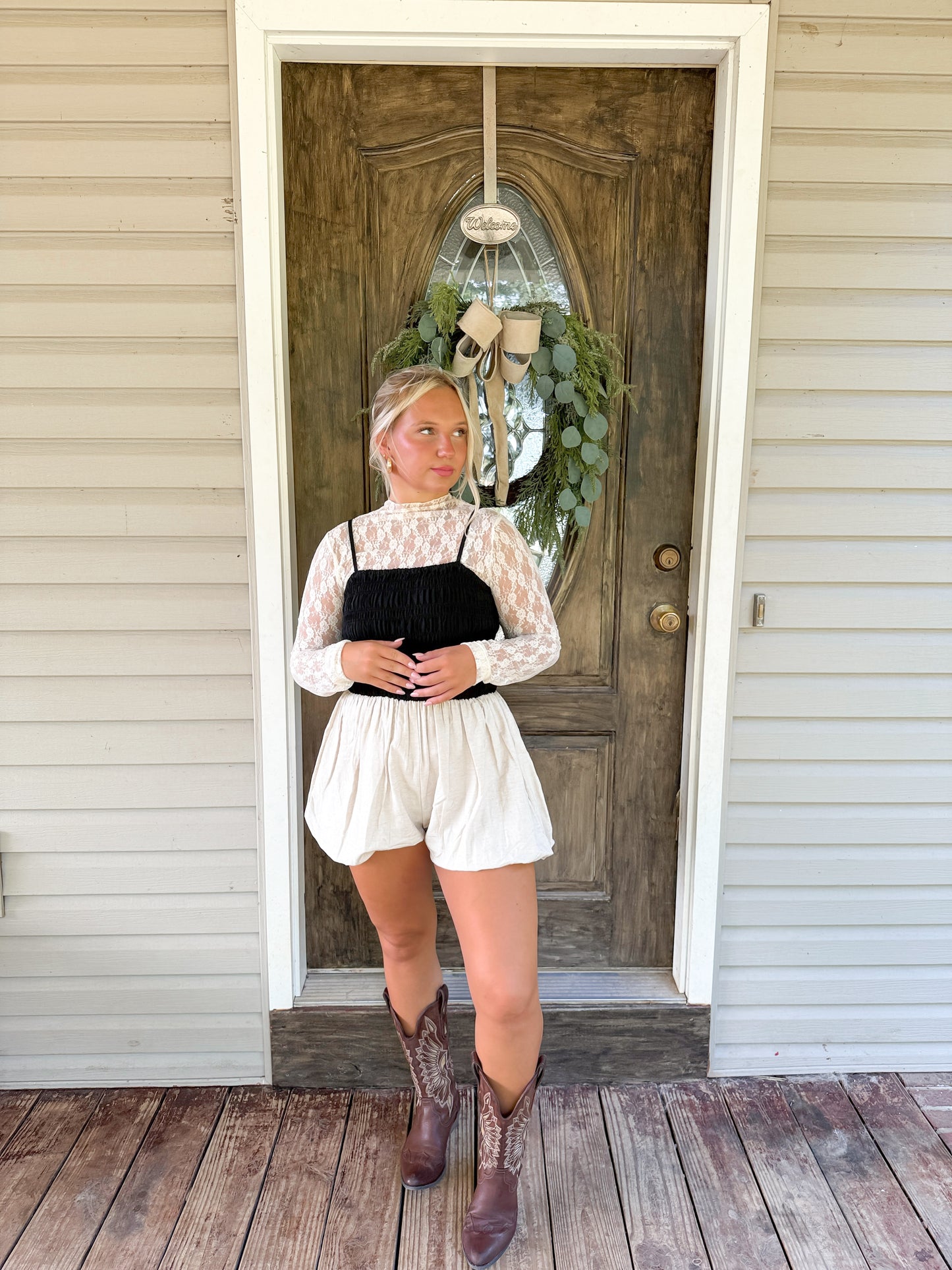 Mesh Layering Long Sleeve