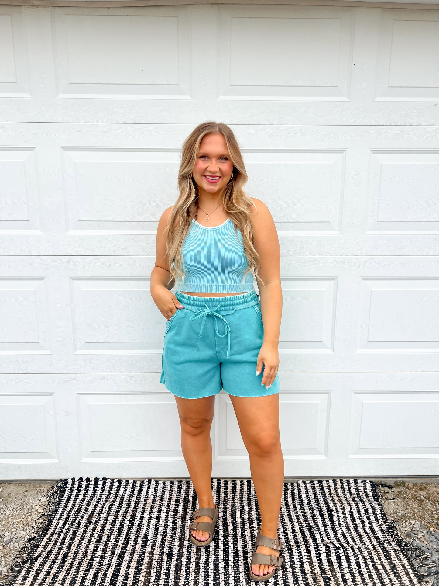 Washed Ribbed Cami Top