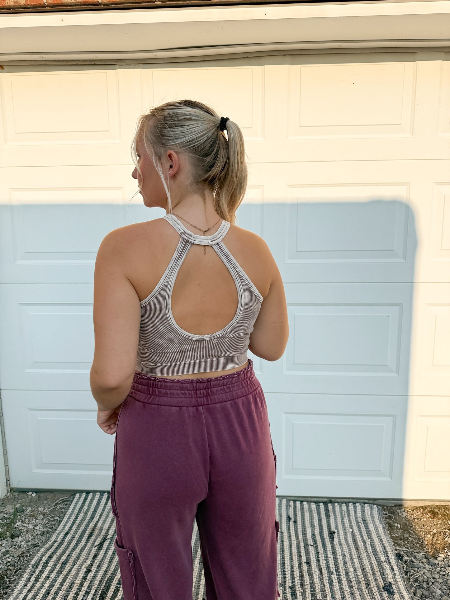 Washed Button Tank