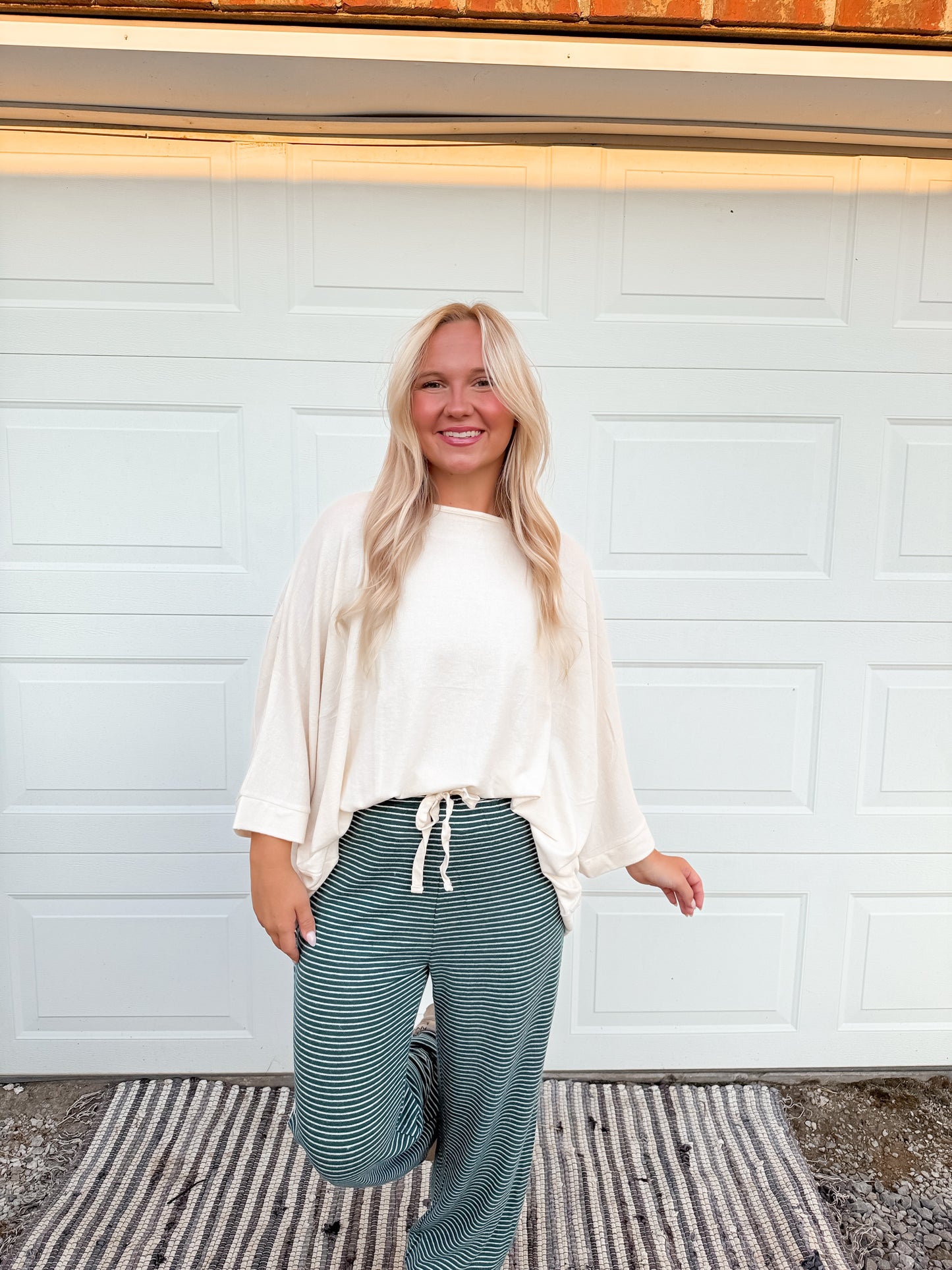3/4 sleeve oversized top