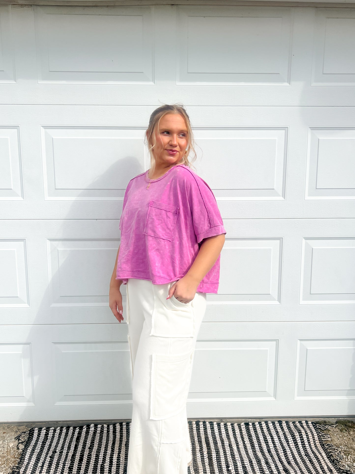 Washed Pocket Comfy Top