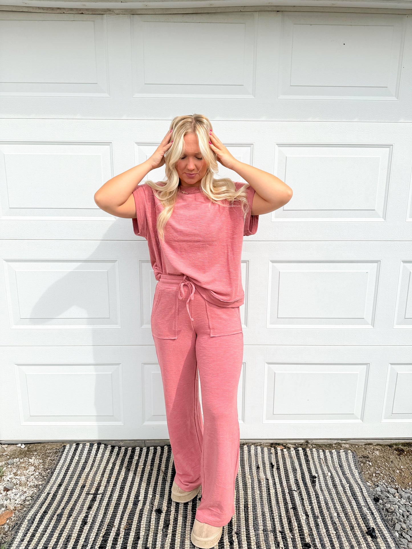 6. sleeve tee & long pants set