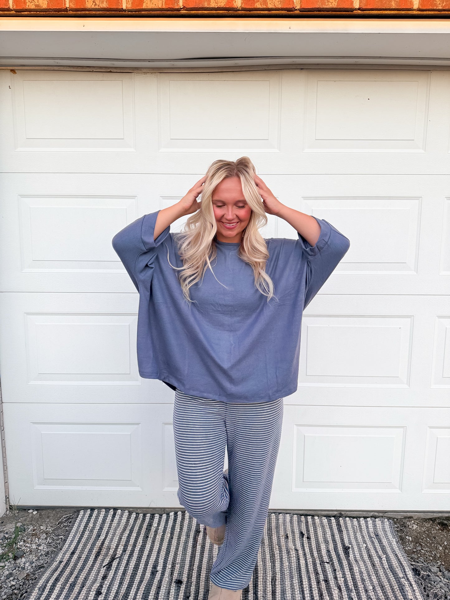 3/4 sleeve oversized top