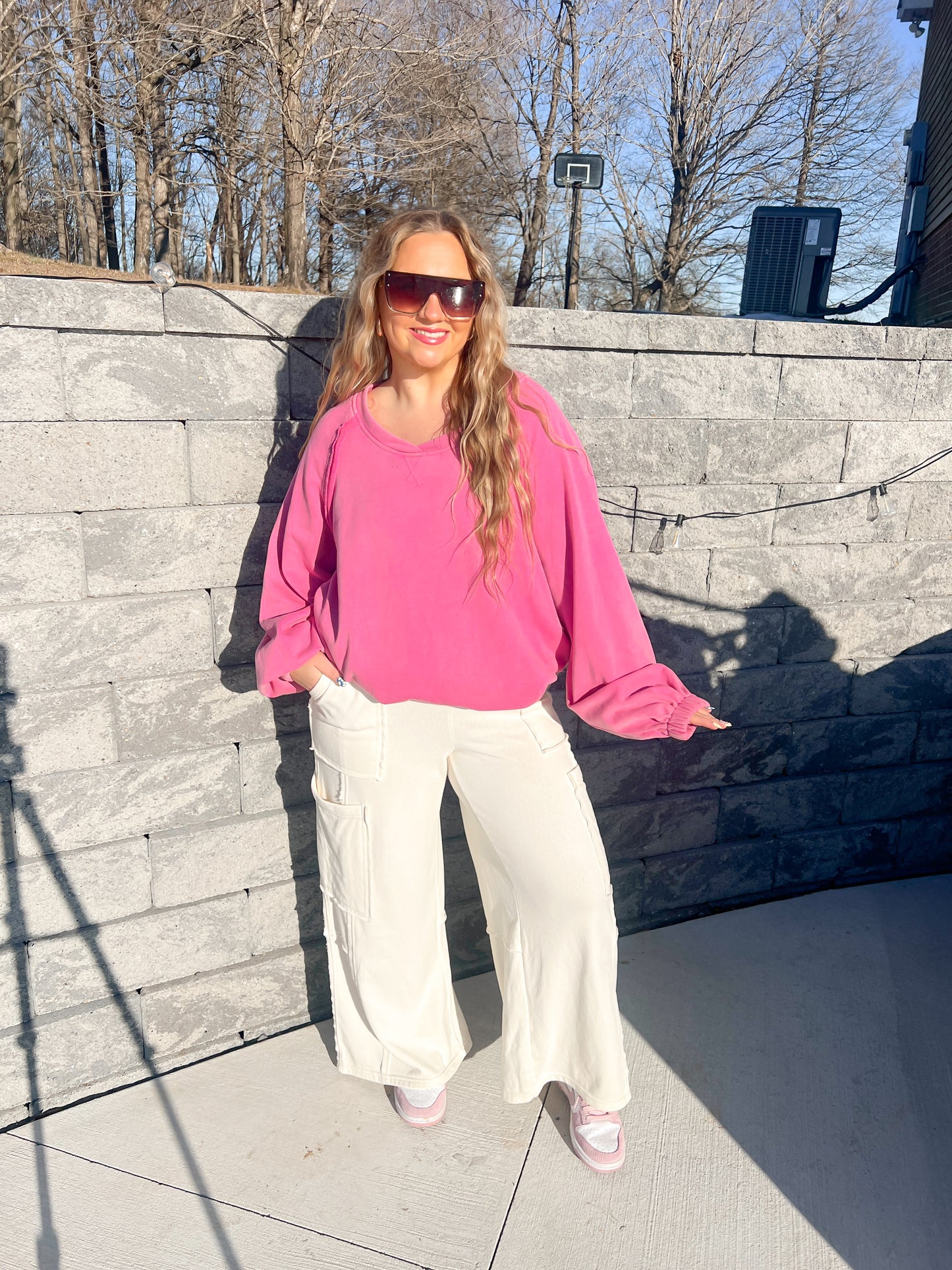 Open Back Sweatshirt