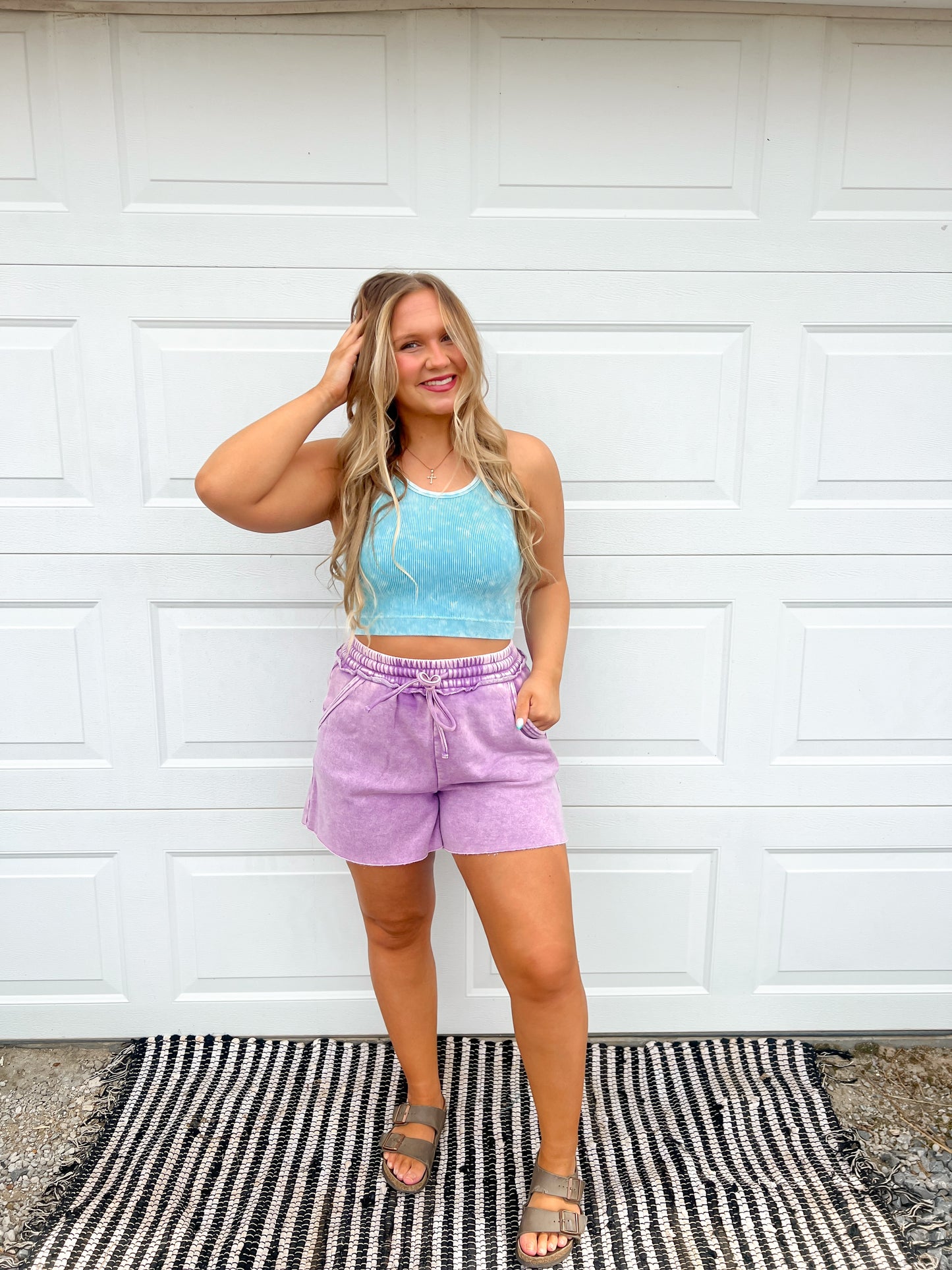 Washed Ribbed Cami Top