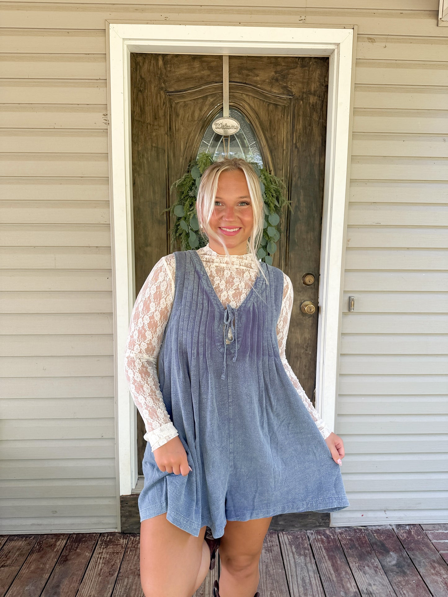 Mesh Layering Long Sleeve