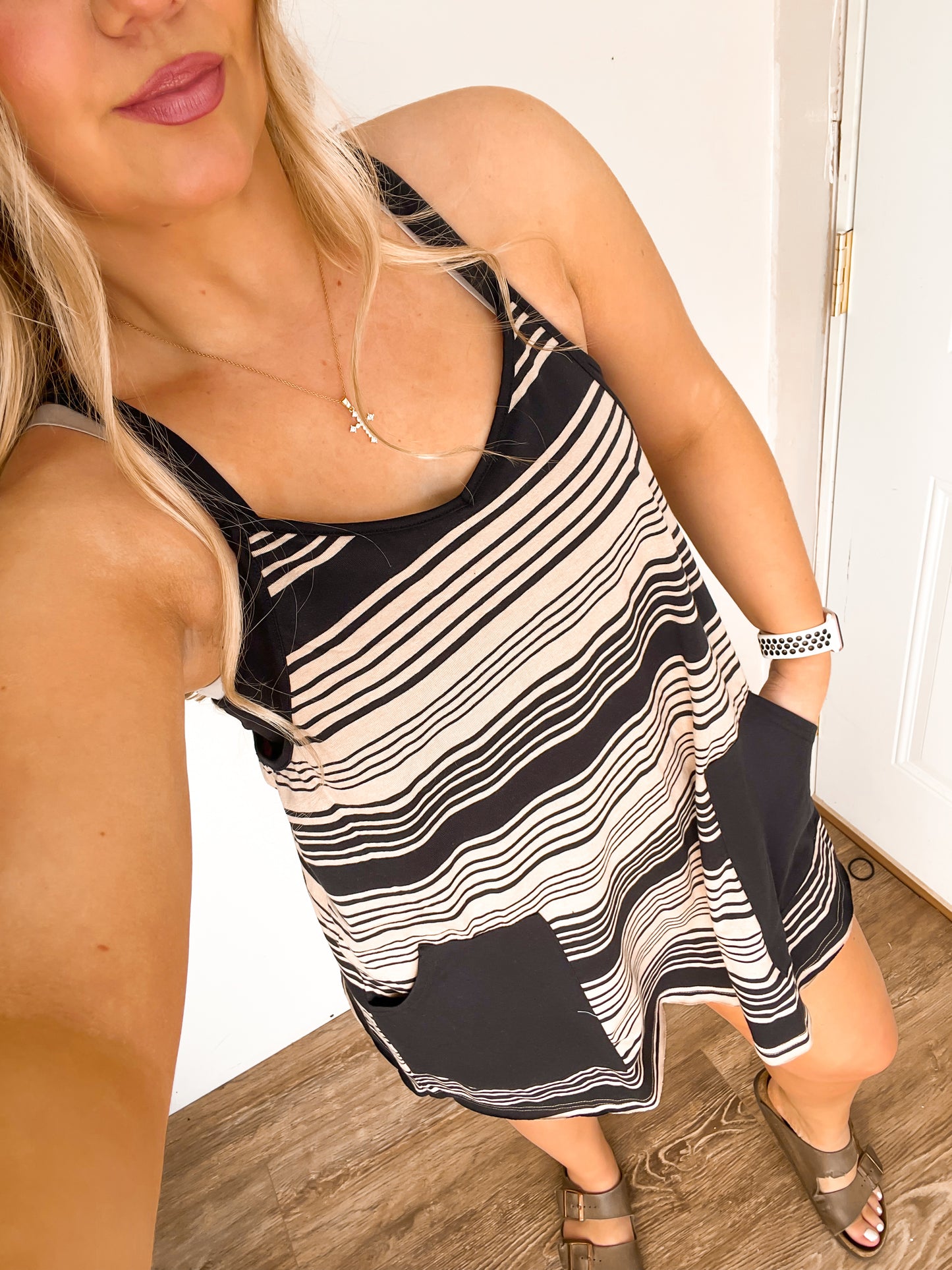 Striped Romper Dress