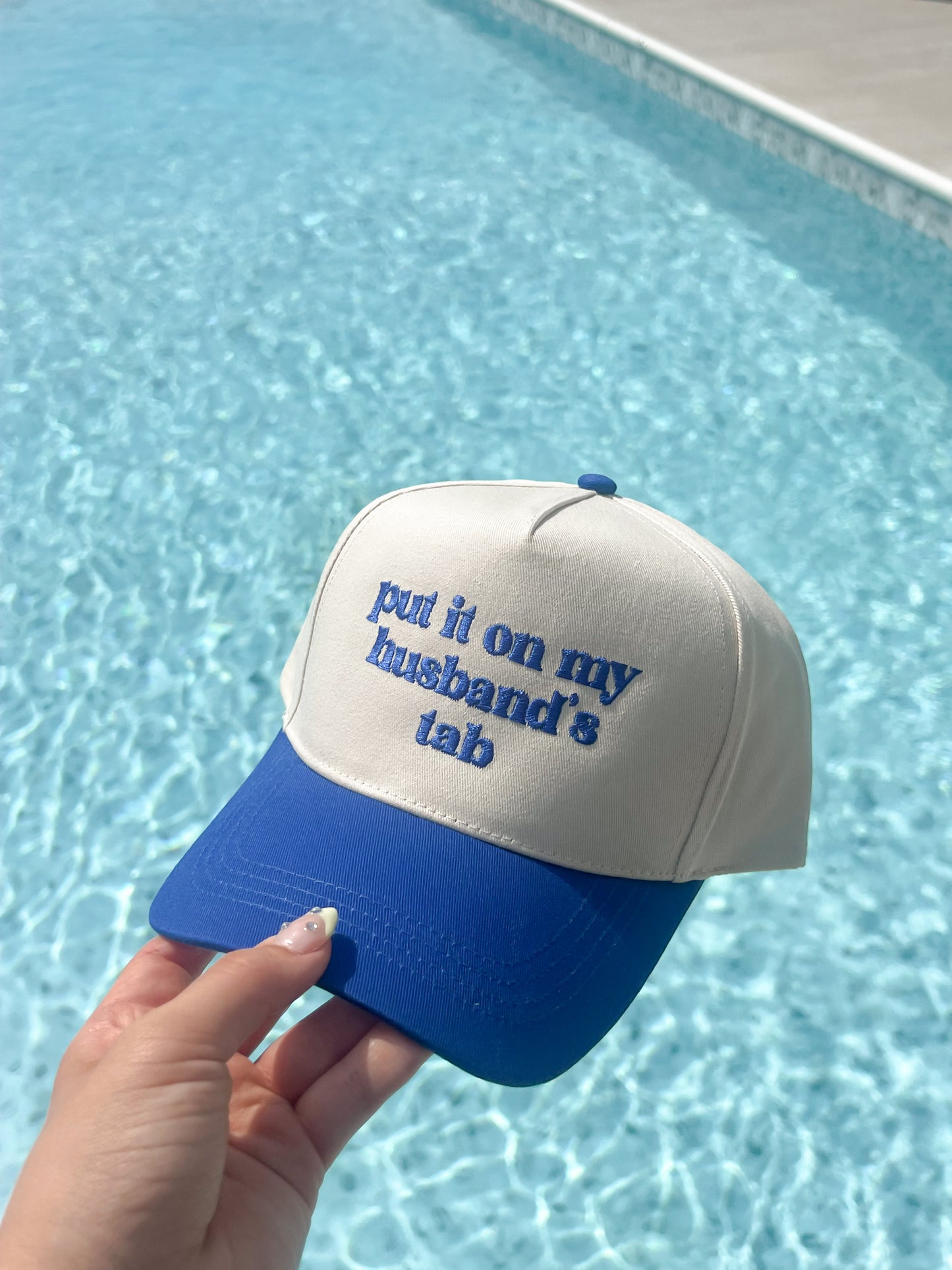"Put it on my husbands tab" Hat