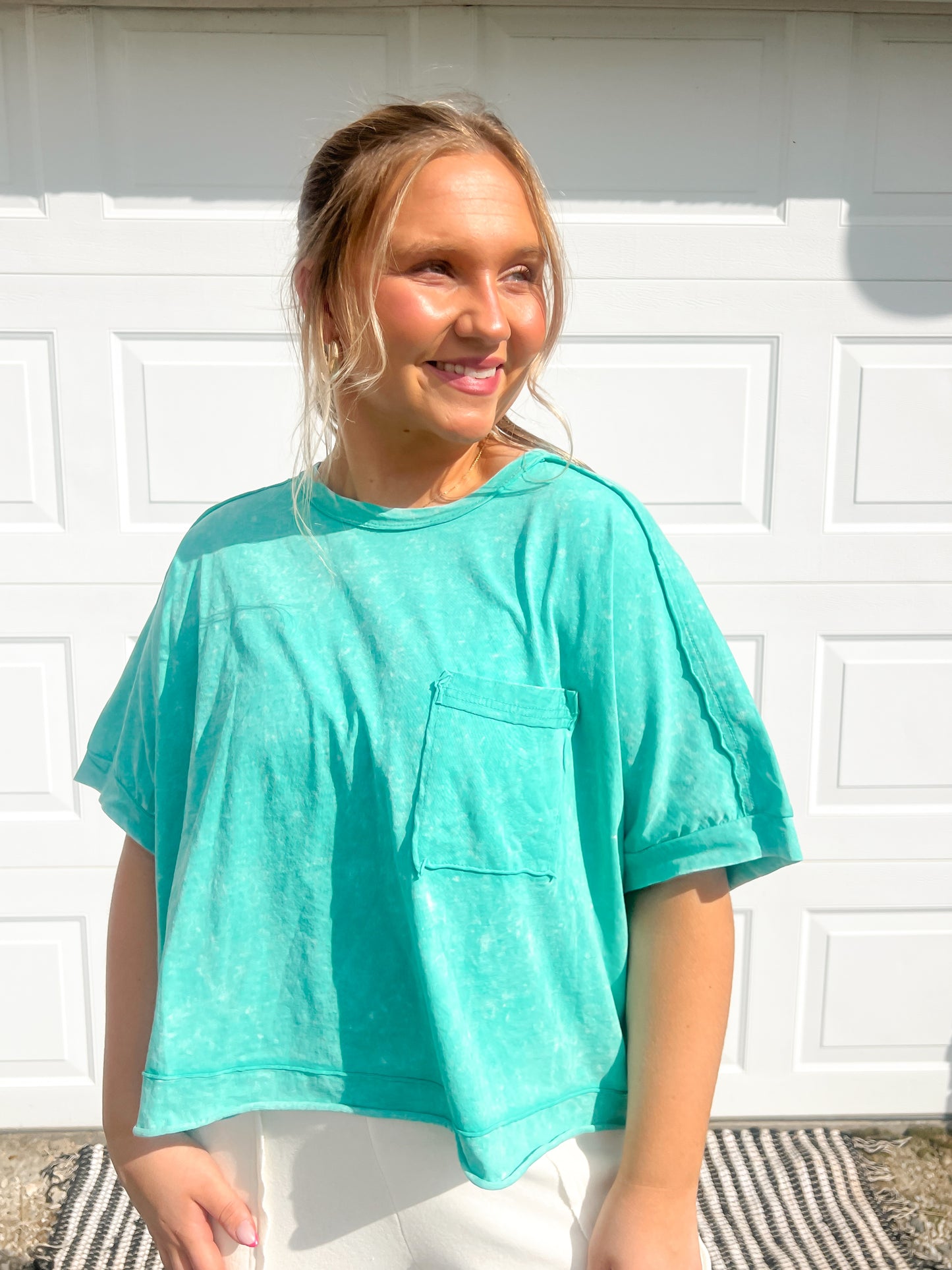 Washed Pocket Comfy Top