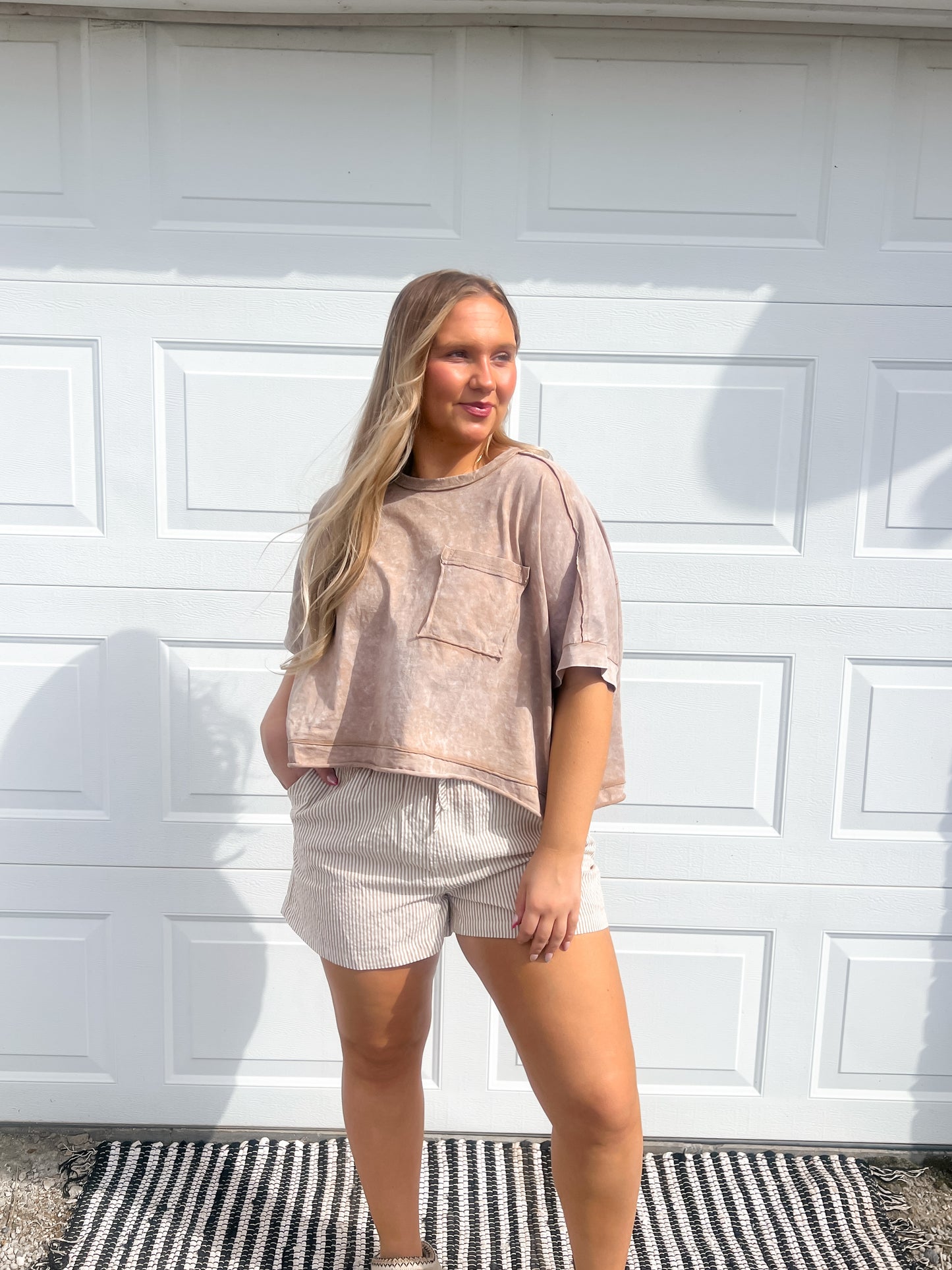 Washed Pocket Comfy Top