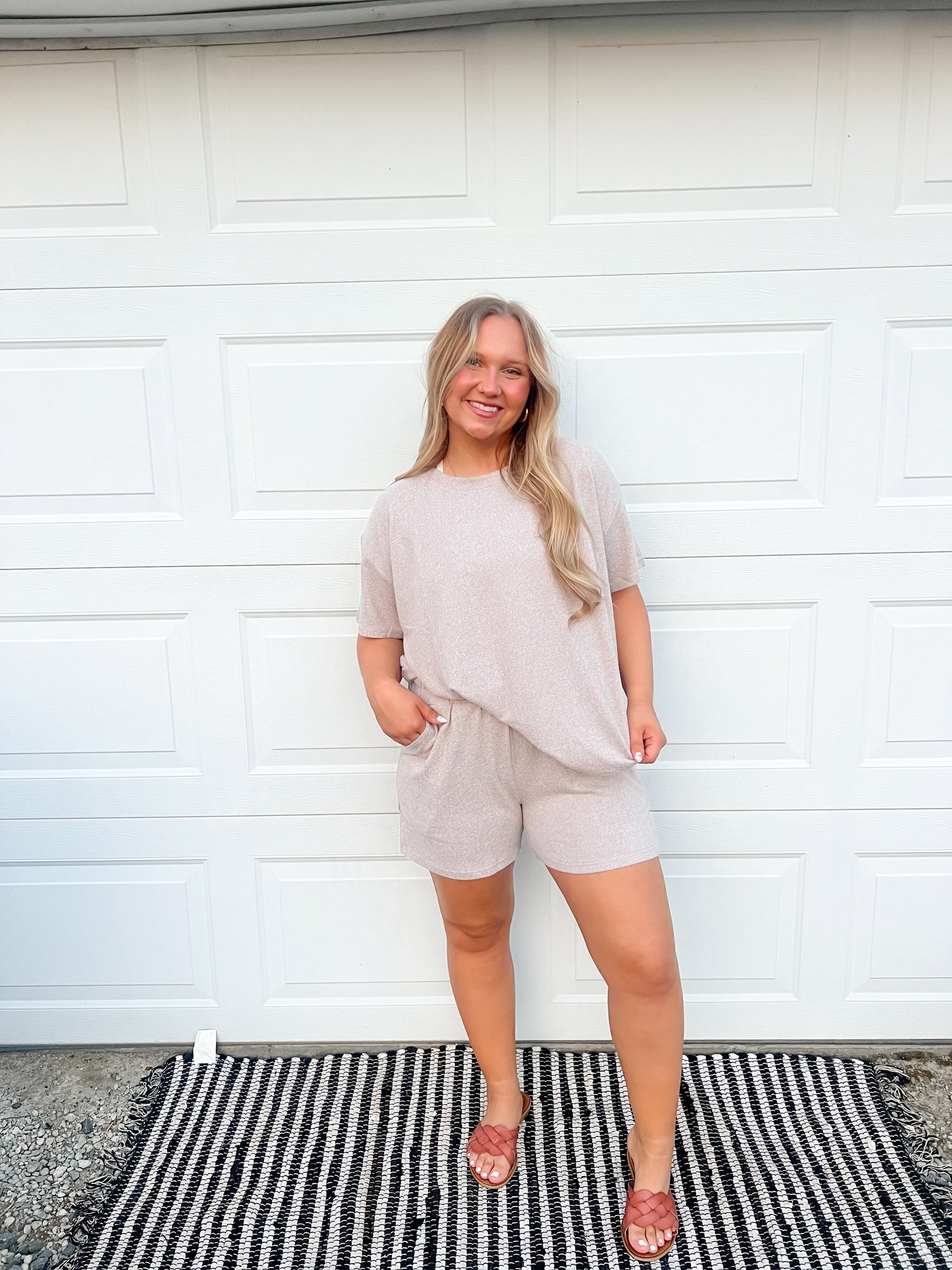 short sleeve tee & short set
