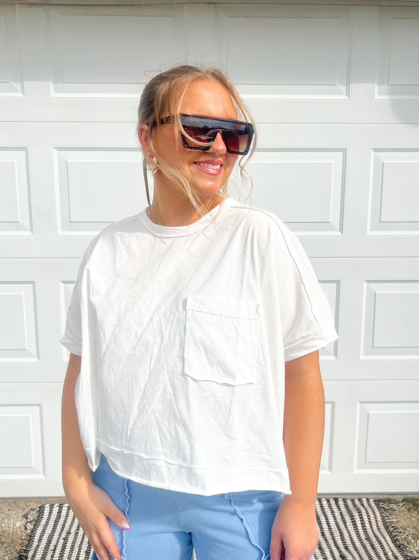 Washed Pocket Comfy Top