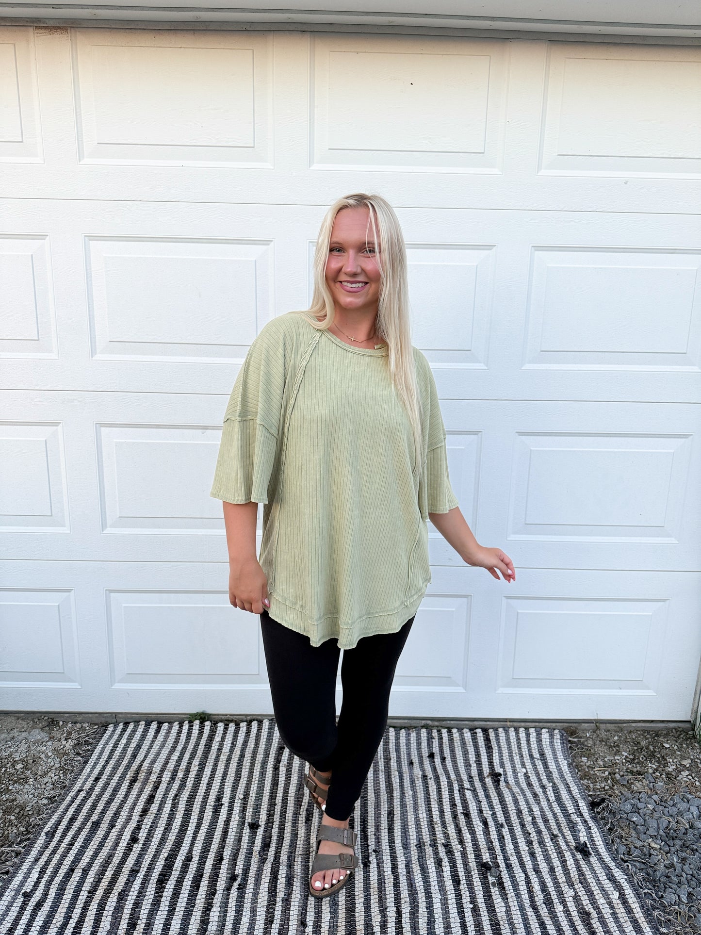 Washed Detailed Top