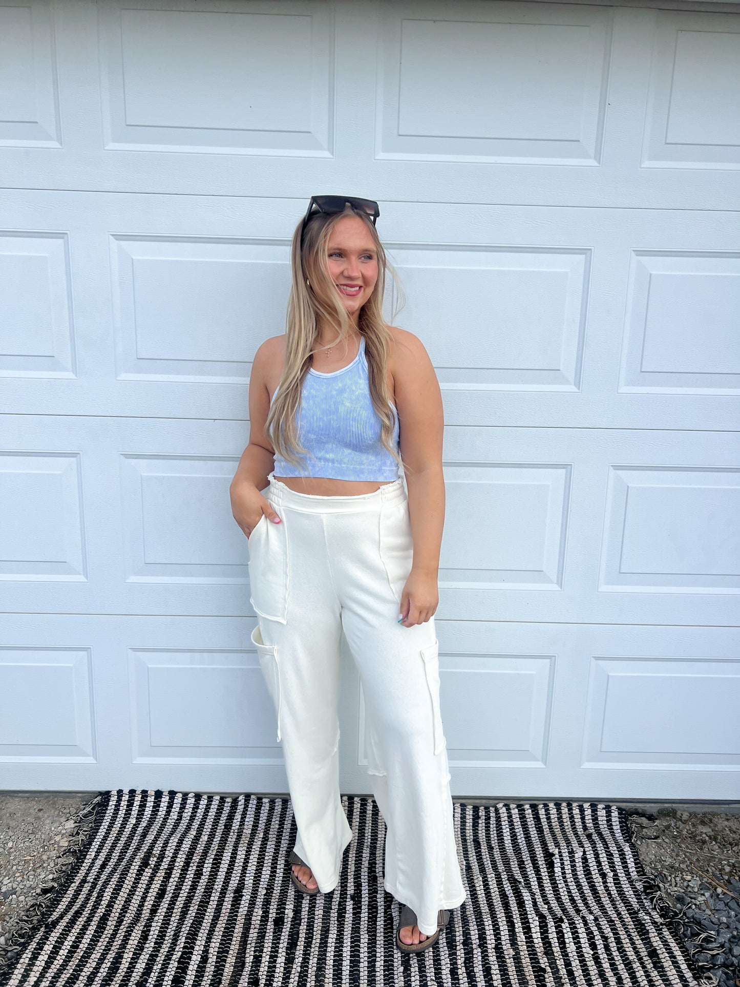 Washed Ribbed Cami Top