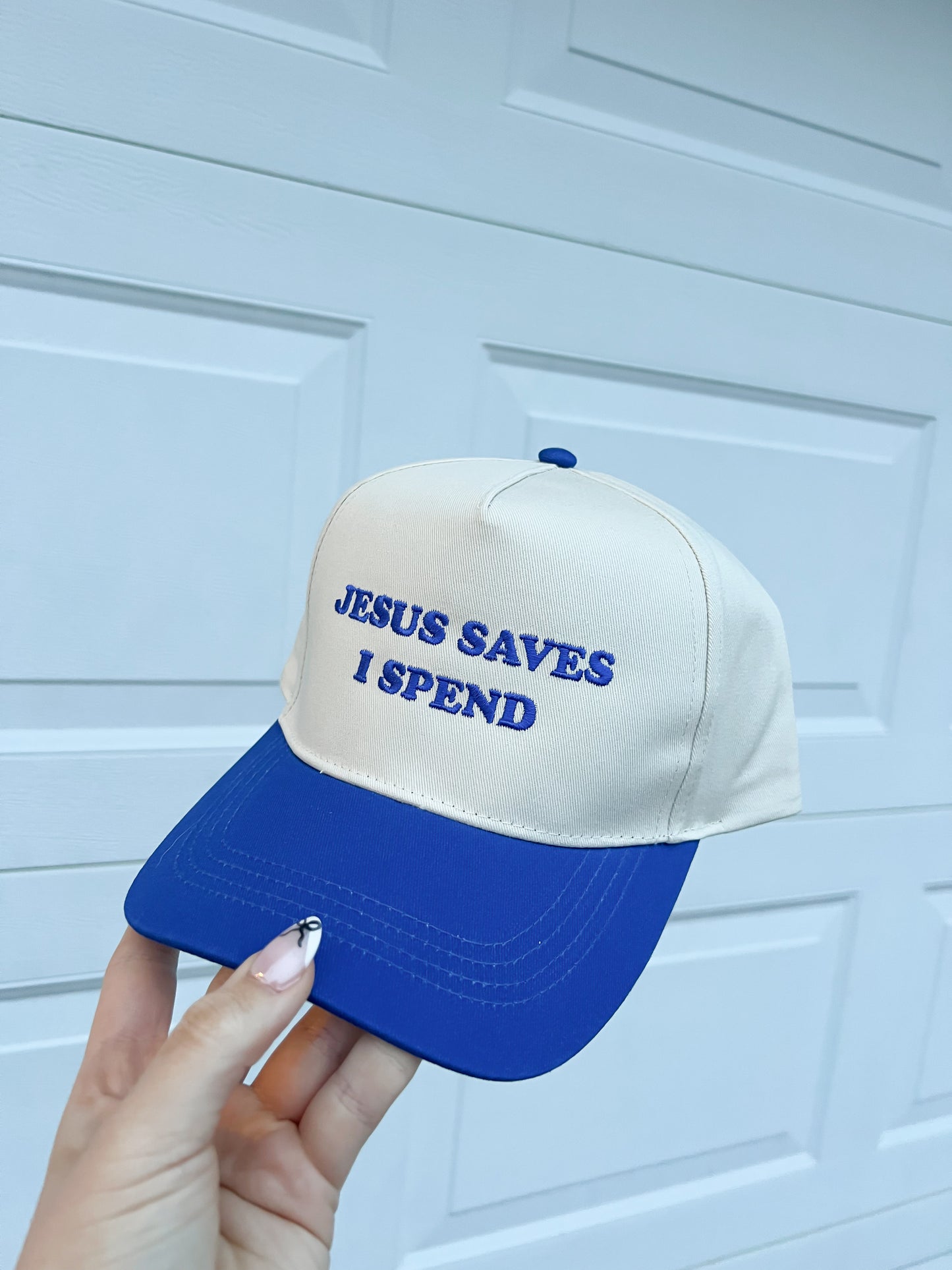 "Jesus Saves I Spend" Hat