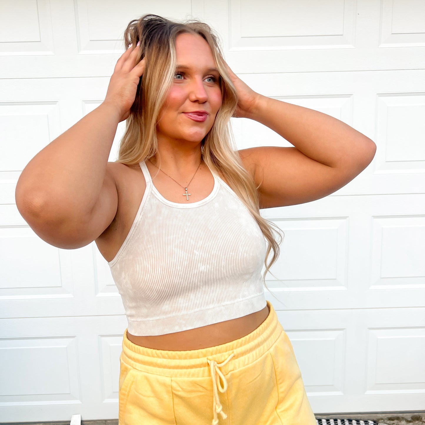 Washed Ribbed Cami Top