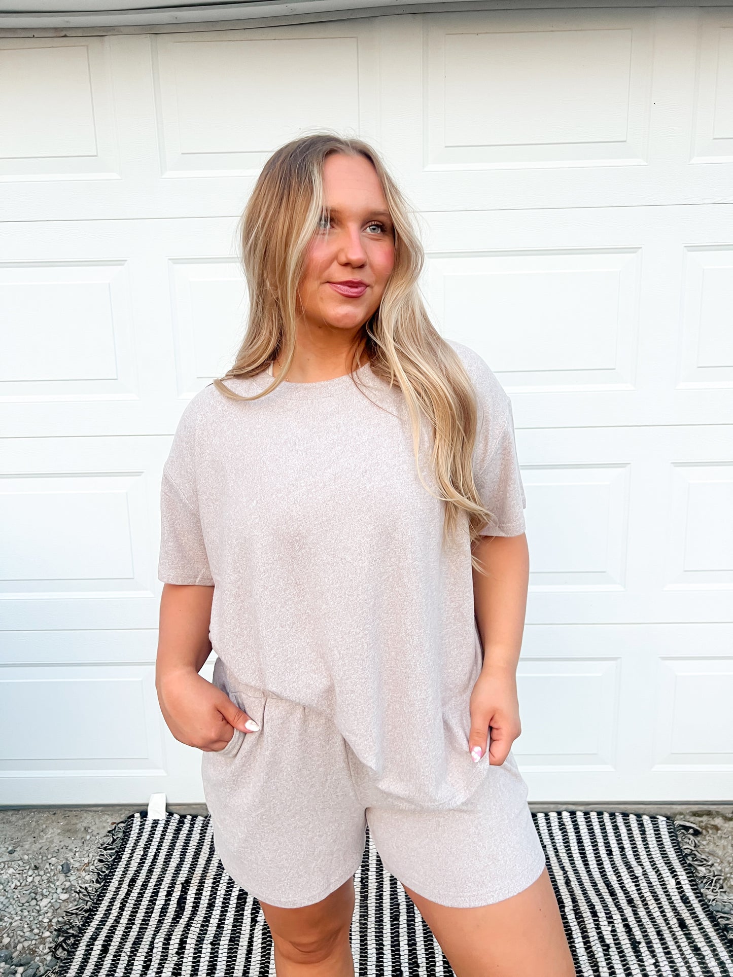 short sleeve tee & short set