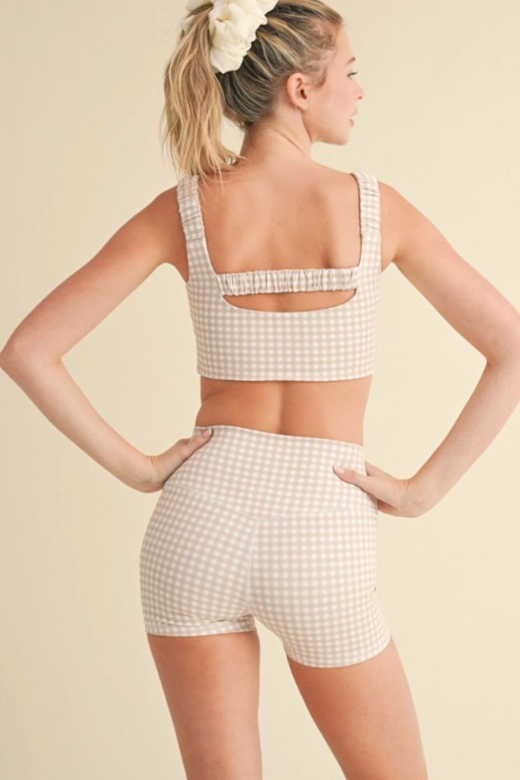 Gingham Bra