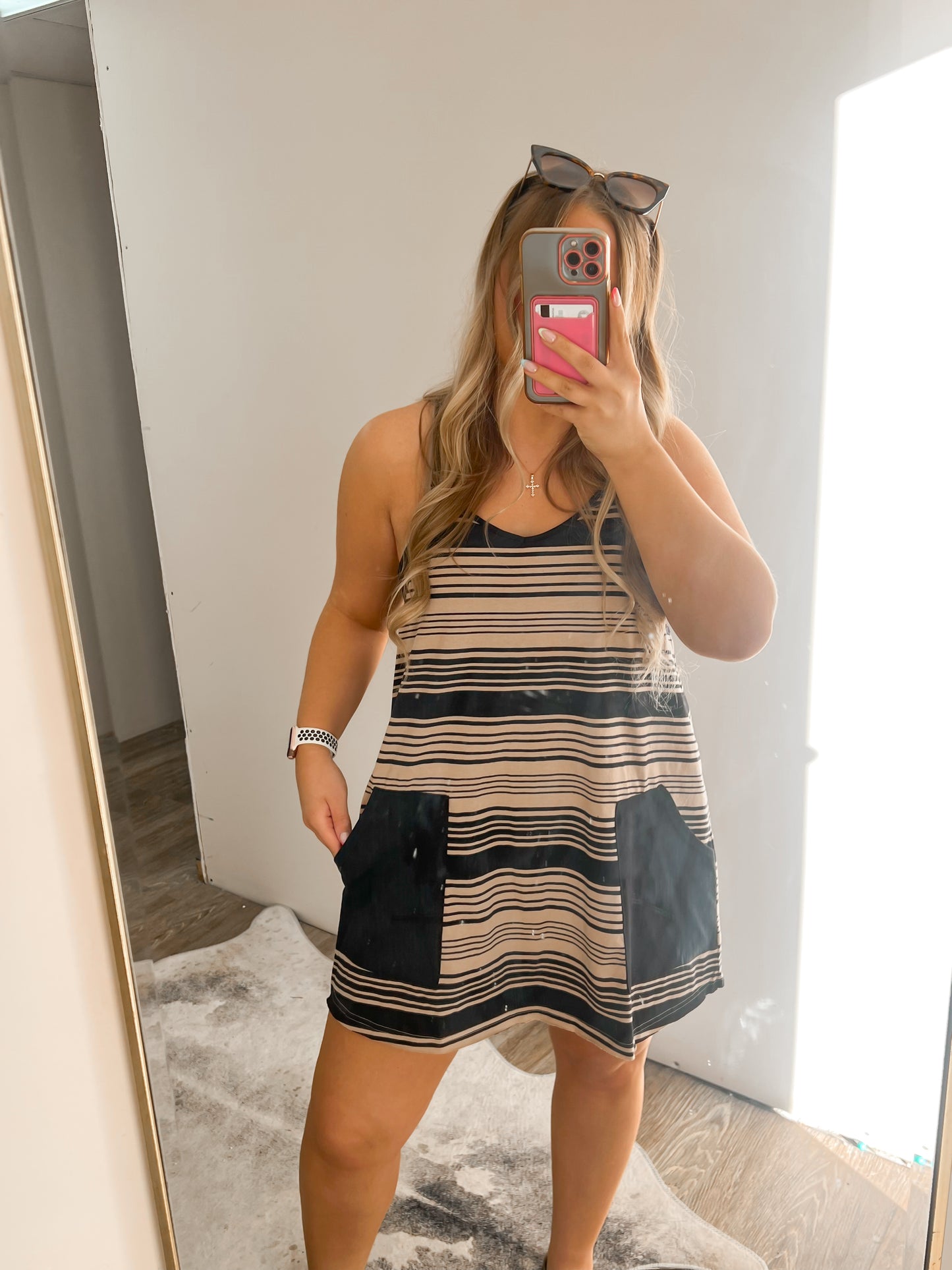 Striped Romper Dress
