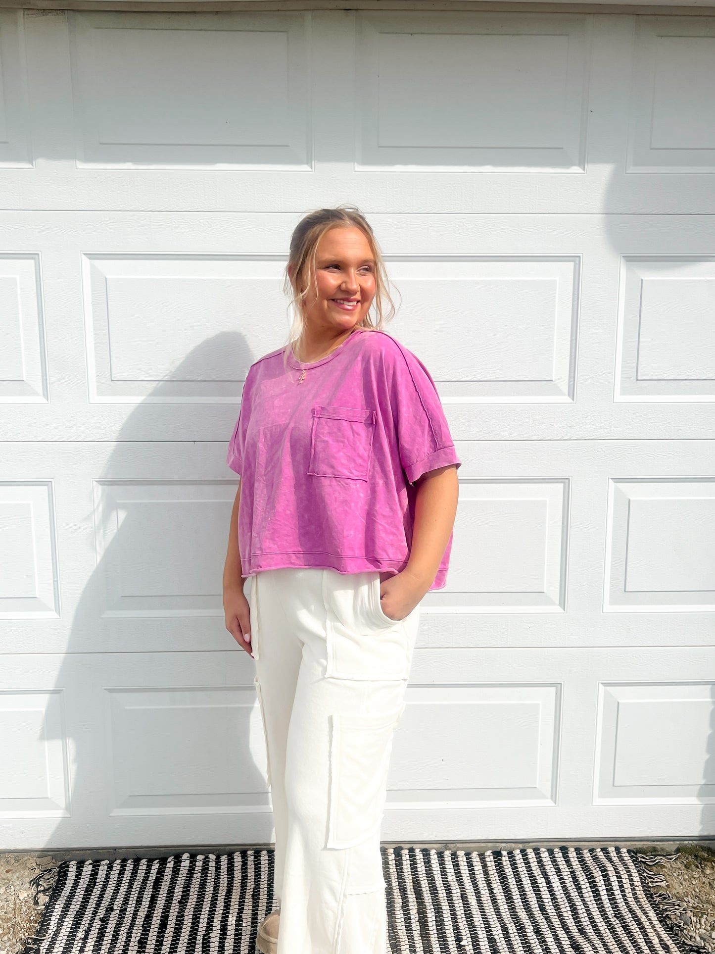 Washed Pocket Comfy Top