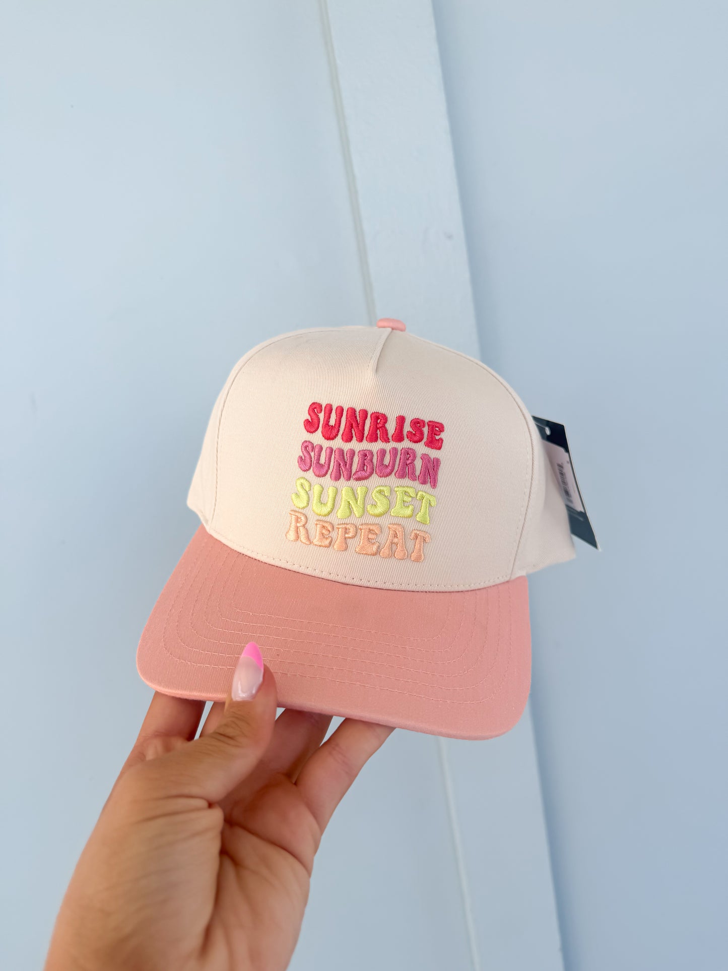 "Sunrise Sunburn Sunset Repeat" Hat