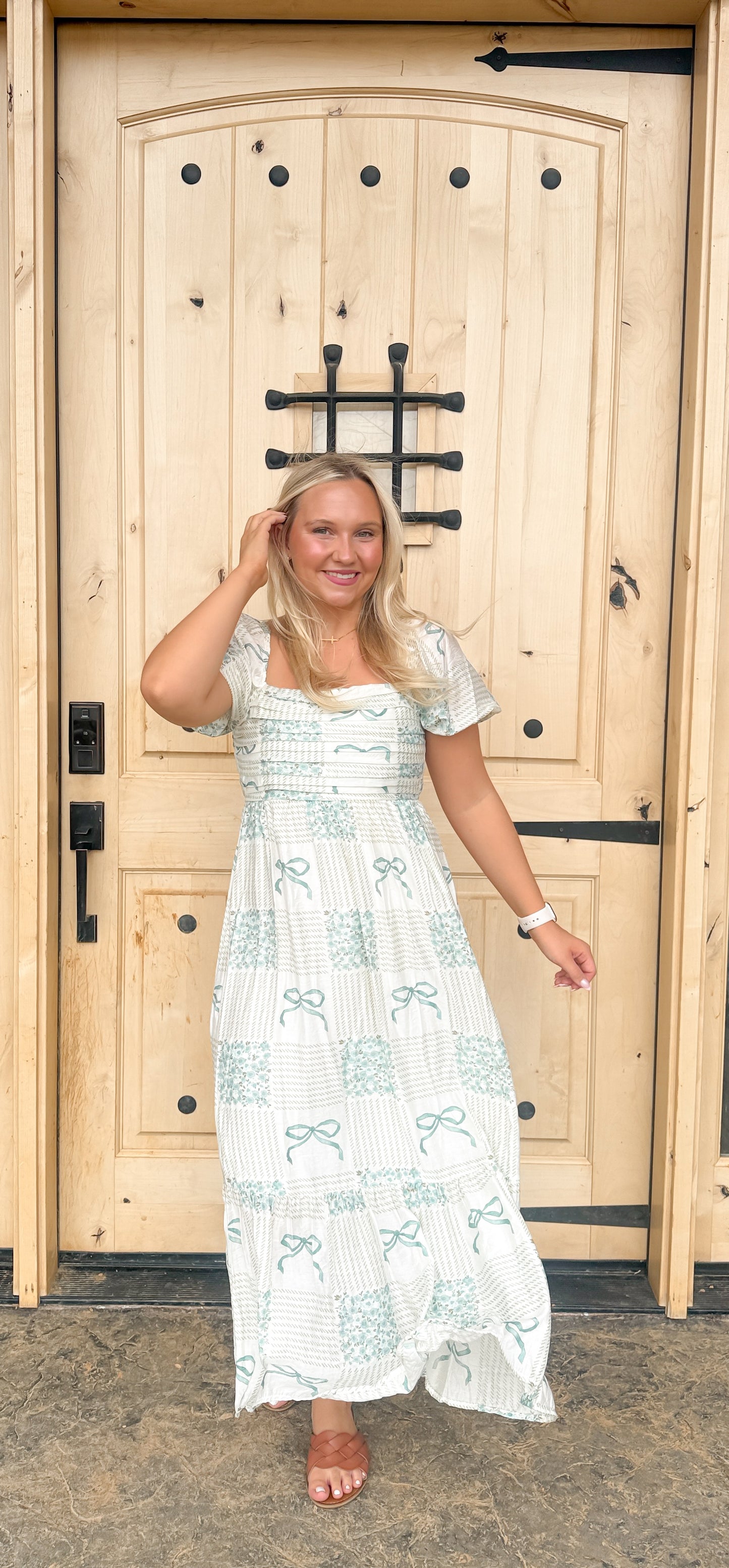 #159. Patterned Maxi Dress