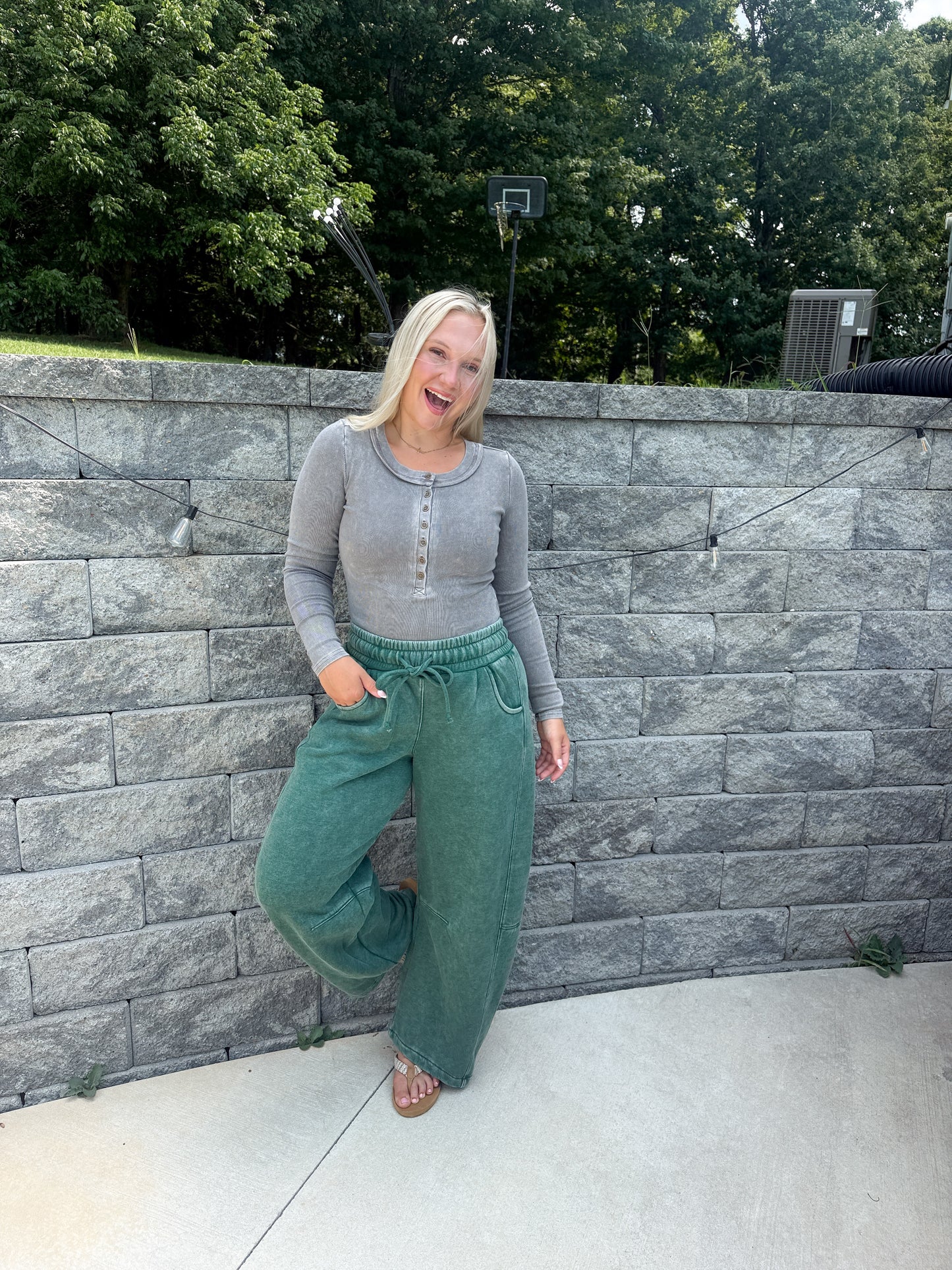 #75. Acid Washed Barrel Pants