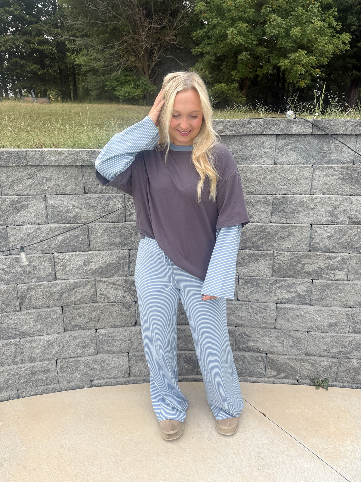 #120. Striped Layered Longsleeve