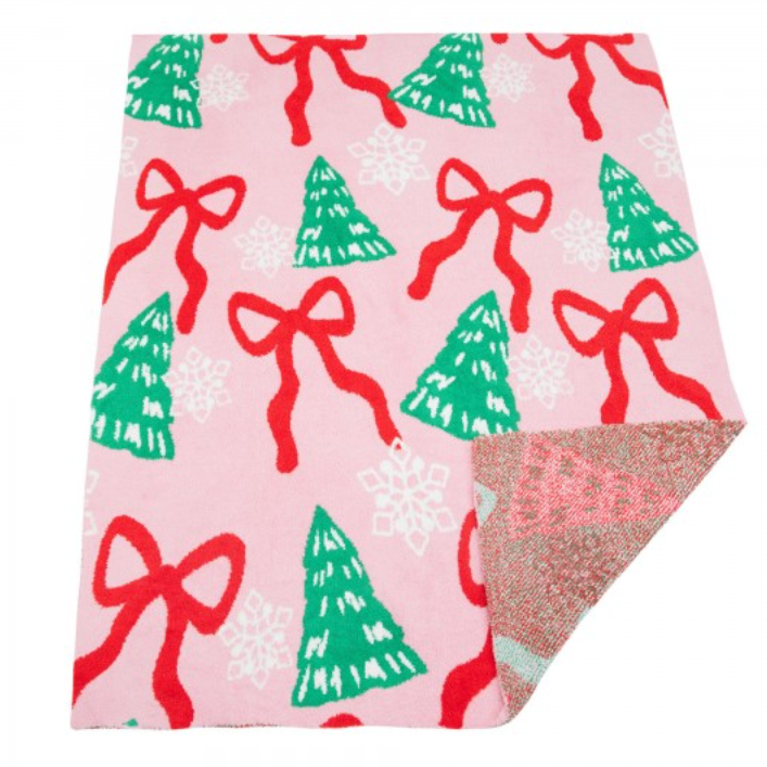 Christmas Bow Blanket