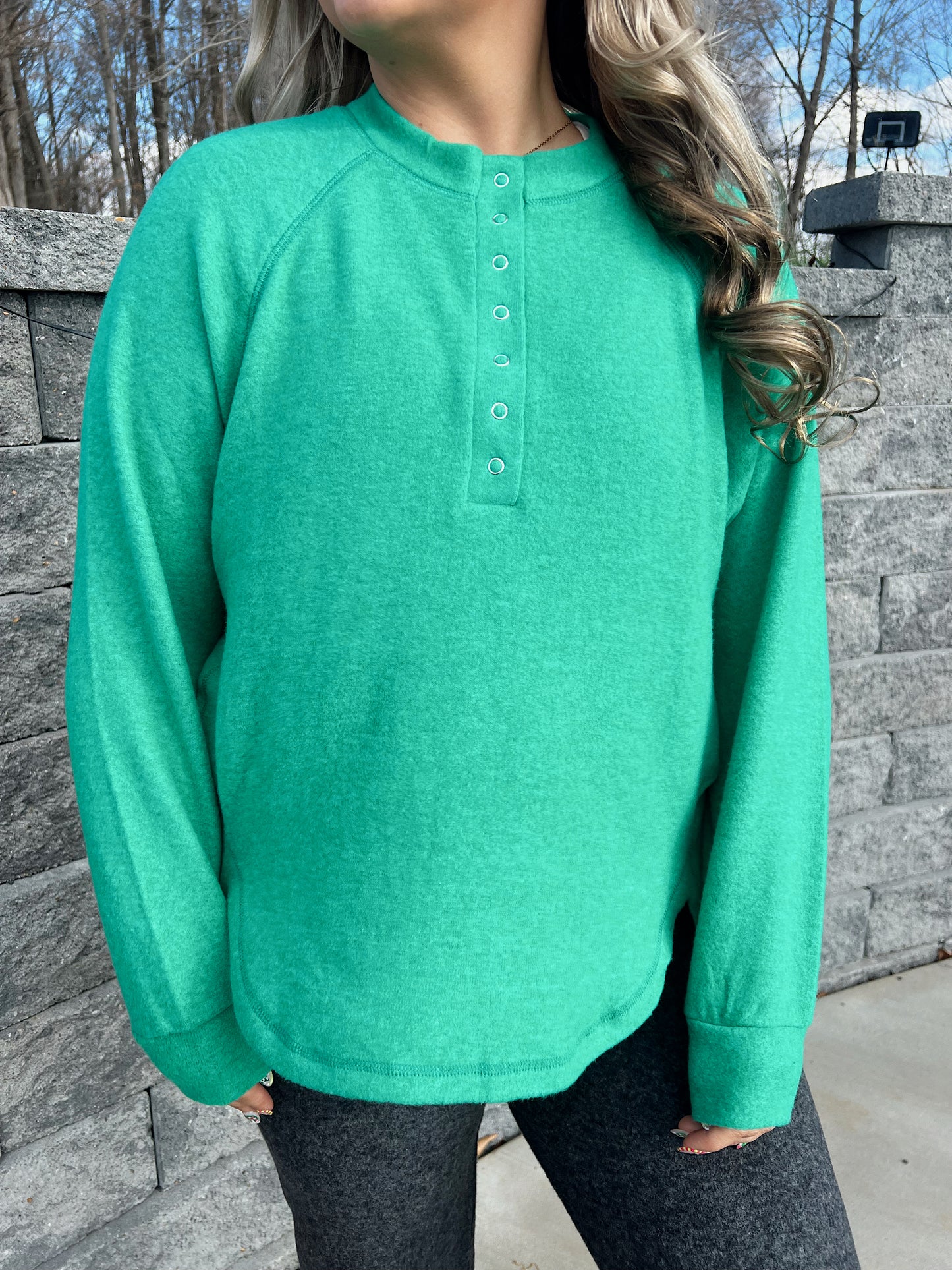 Soft Button Henley