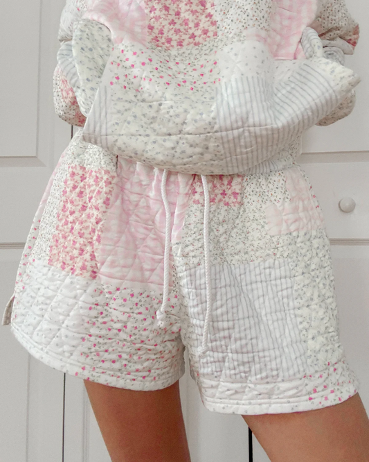 Sunkissed Coconut Quilted Shorts