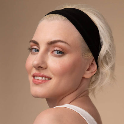 Recycled Fabric Active Headbands 3pc Set- Black