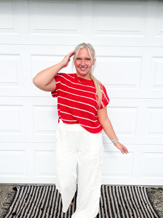 Stripe Knit Top