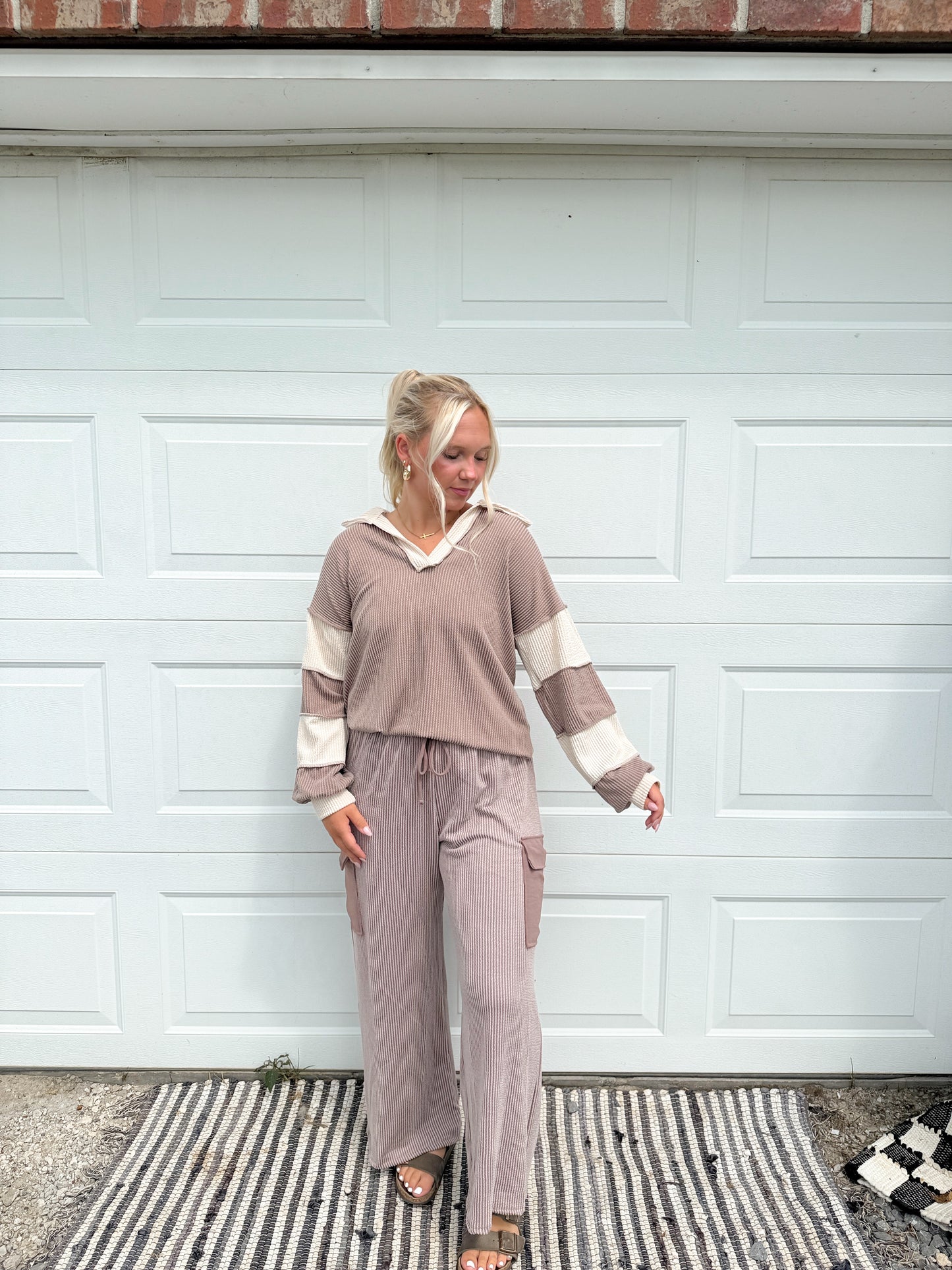 Ribbed Cargo Pants