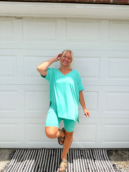 Butter Biker Set V Neck