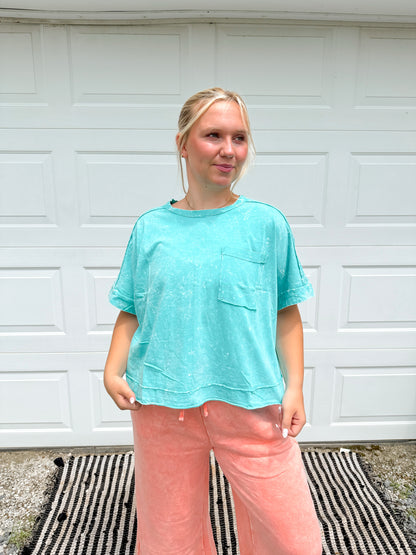 Washed Pocket Top Z